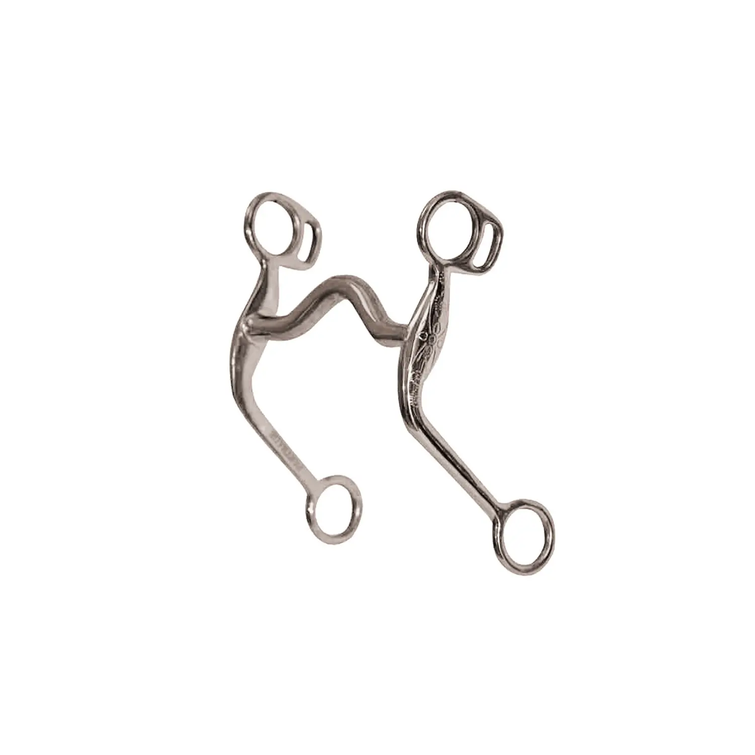 Mors western snaffle per cavallo a portare medio in acciaio inoxidabile Pool's