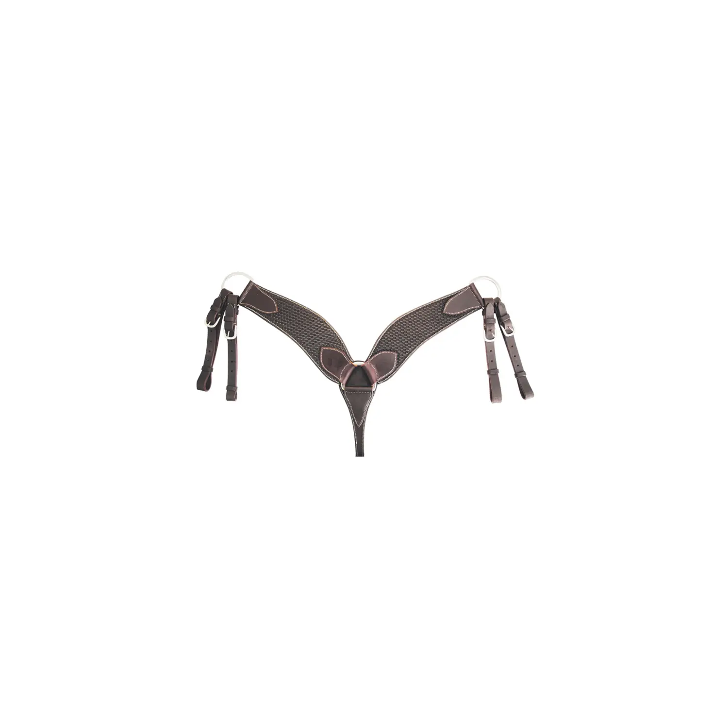 Wide leather hunting collar Pool's