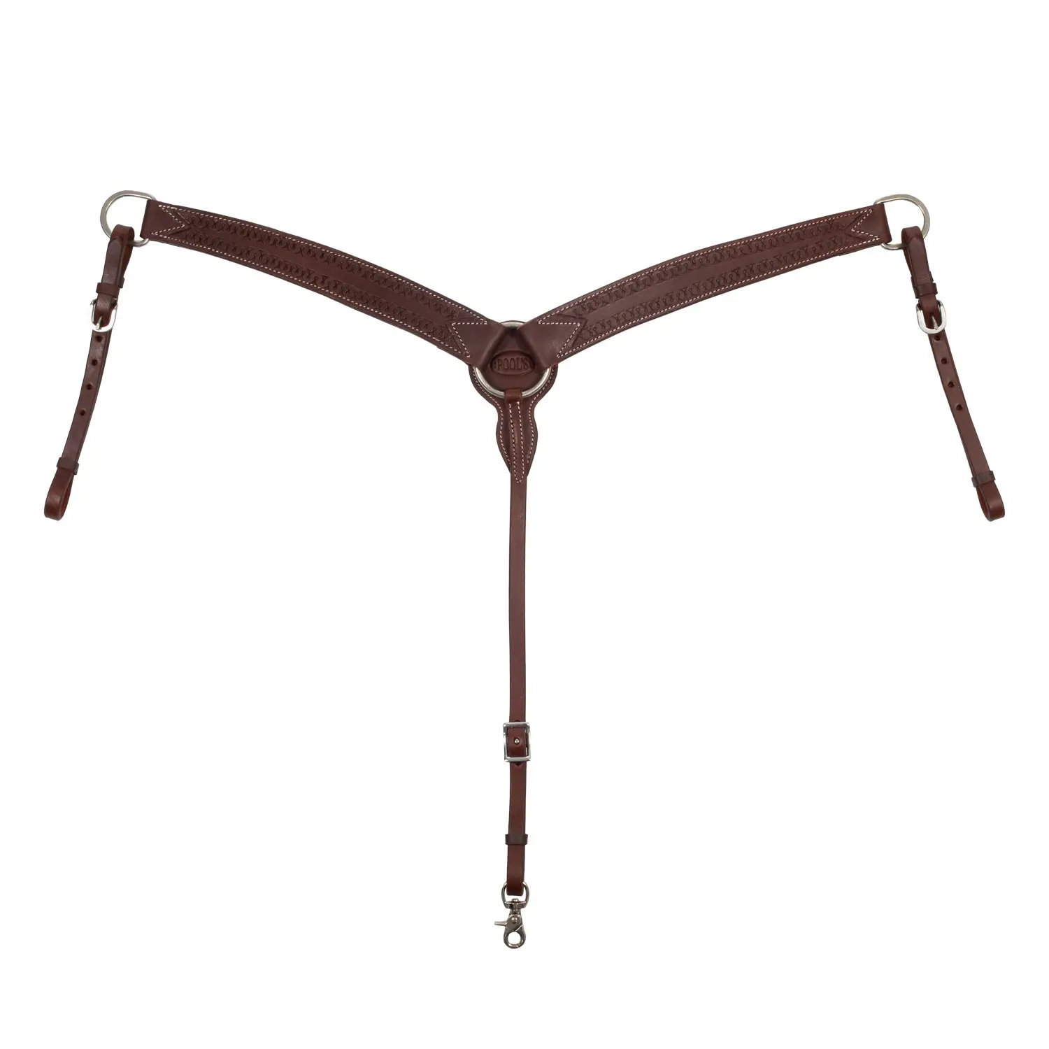Western-Halsband für Pferde mit gravierten Motiven Pool's
