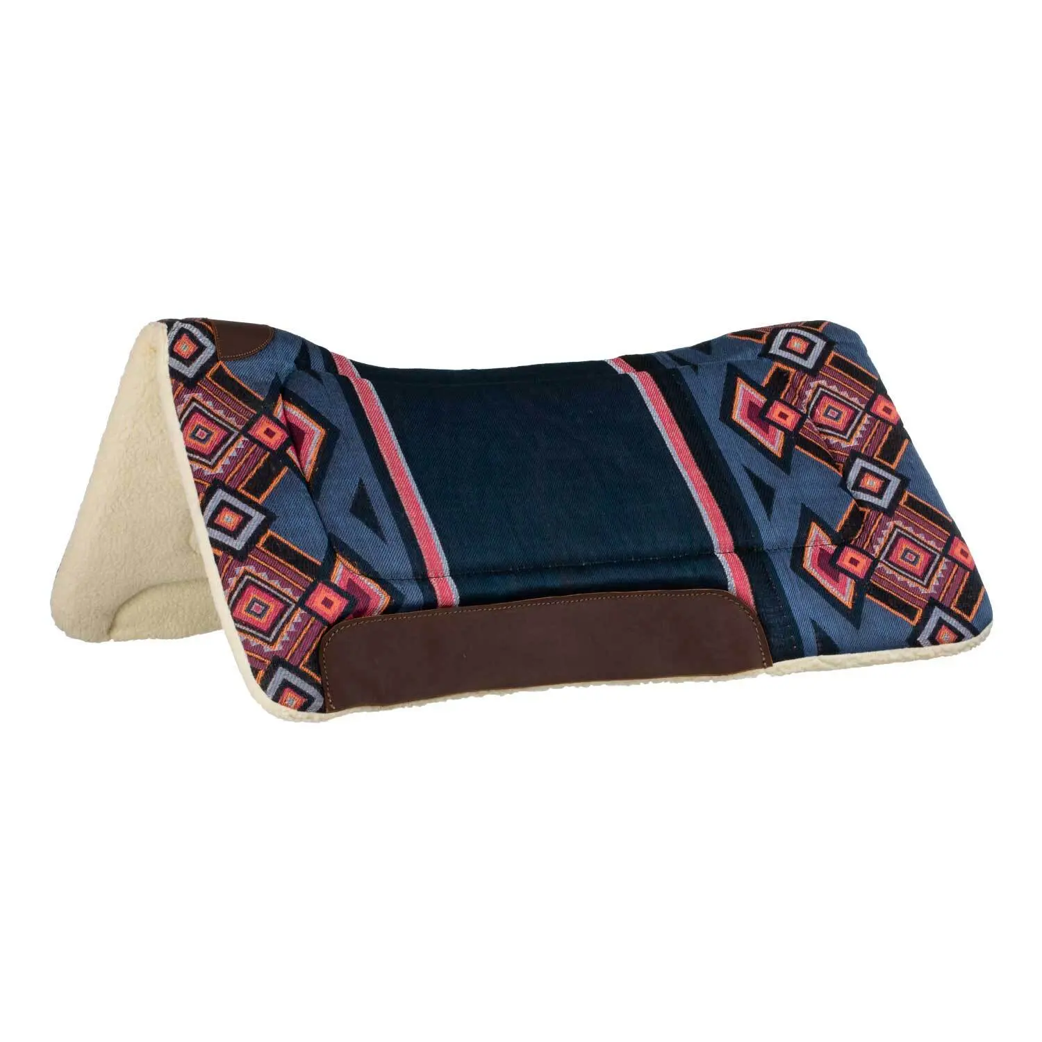 Dressage saddle pad for horse with synthetic wool padding Pool's Western