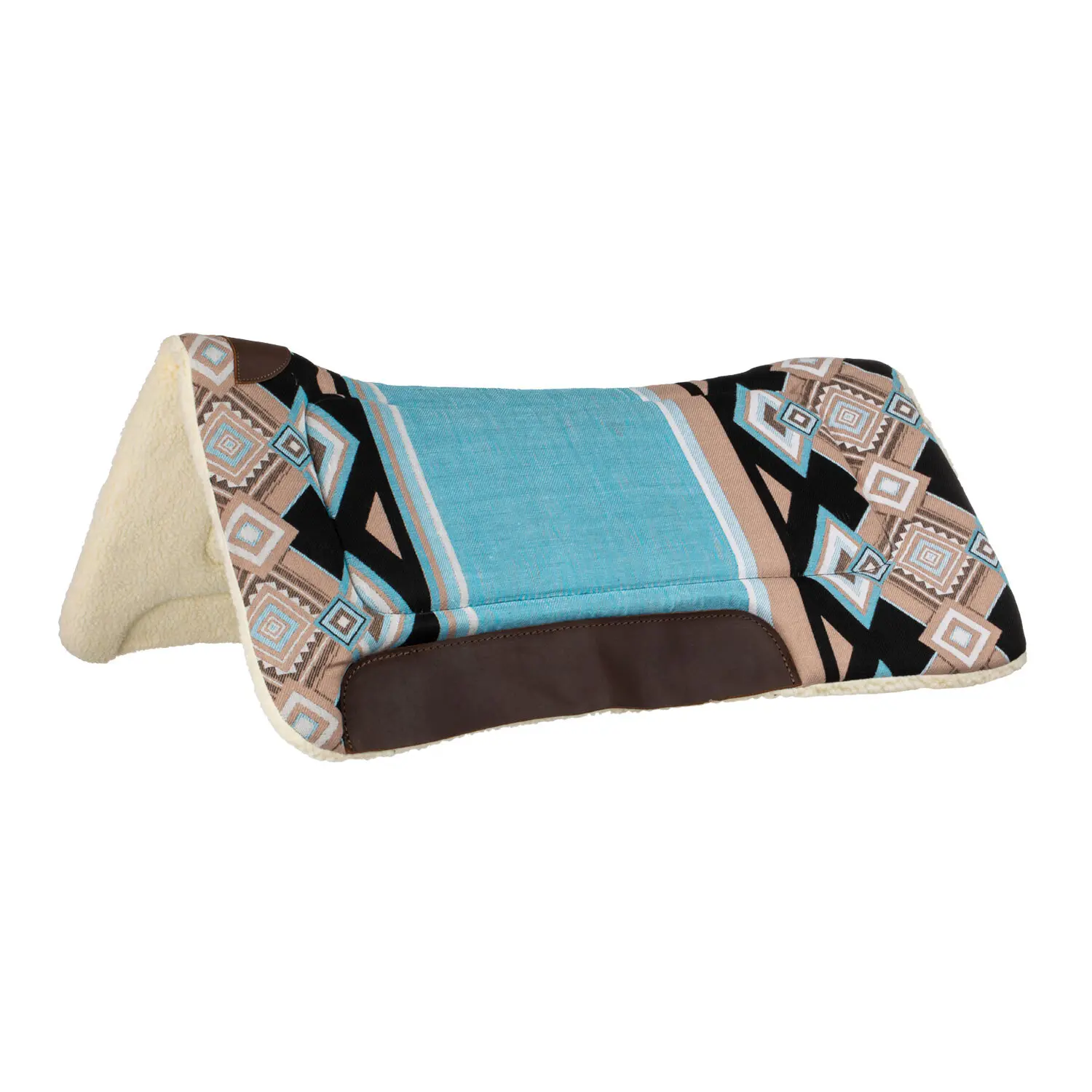 Dressage saddle pad for horse with synthetic wool padding Pool's Western