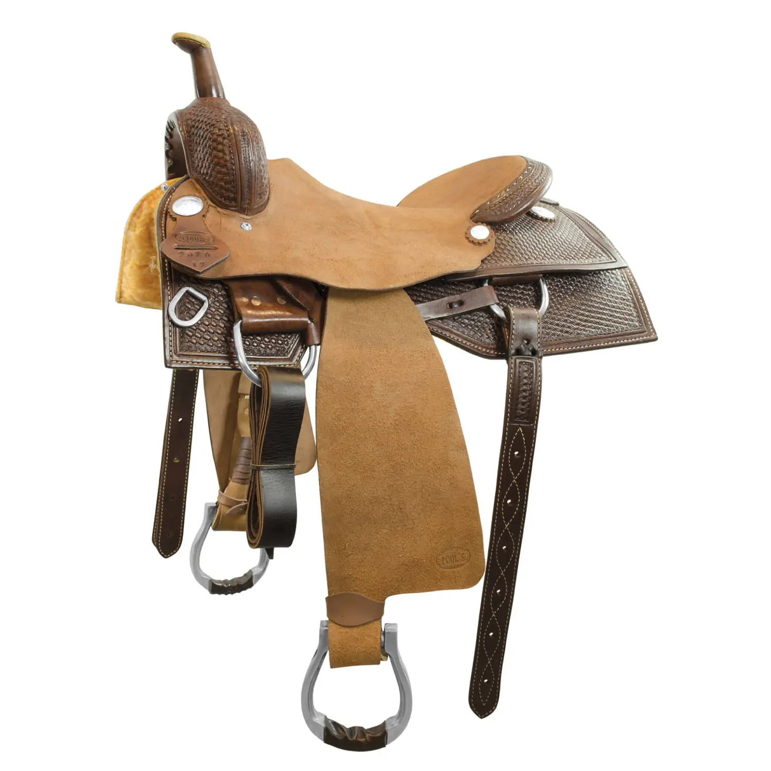Western saddle for horse Pool's Genuine Cutter