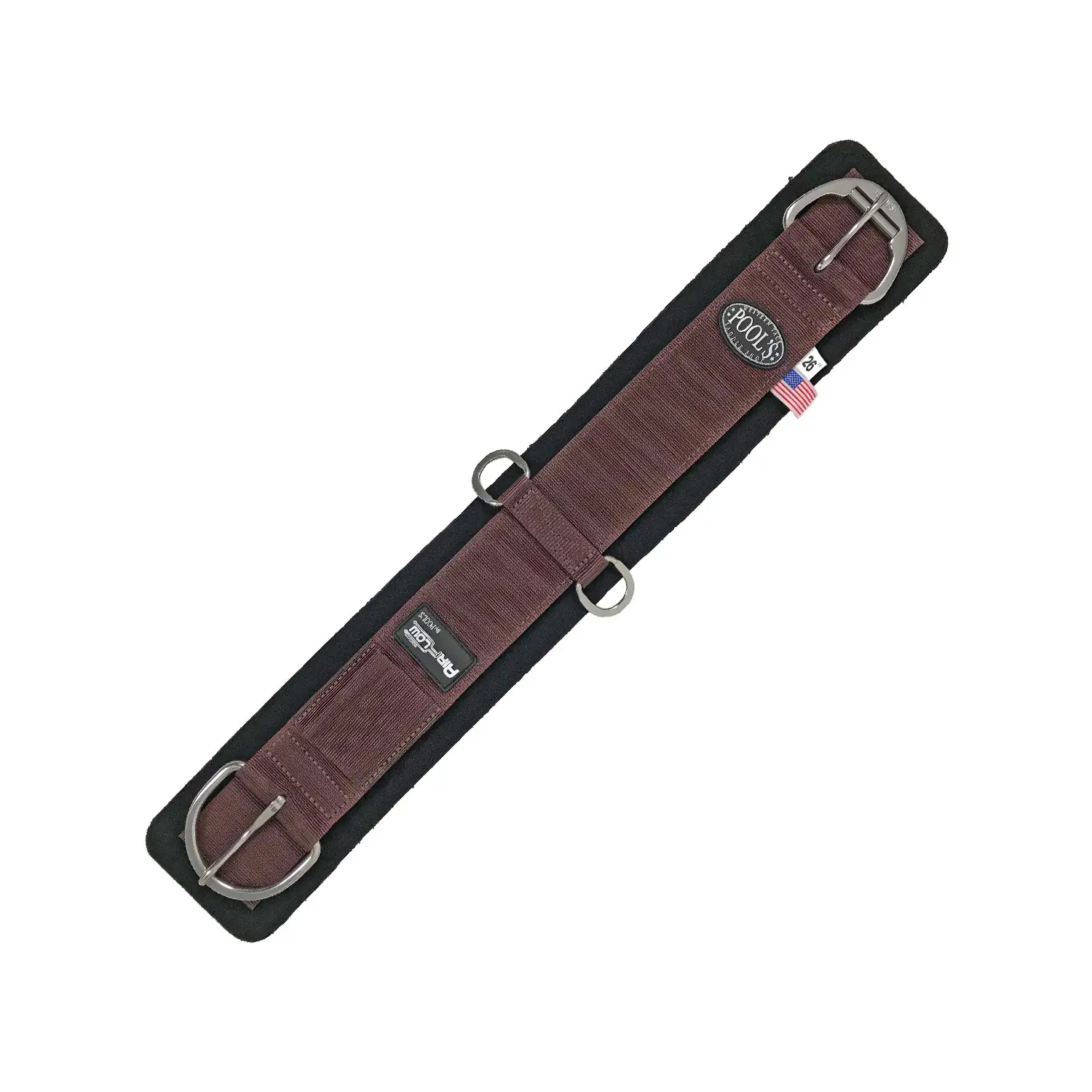 Western girth for horse Pool's Airflow Velcro