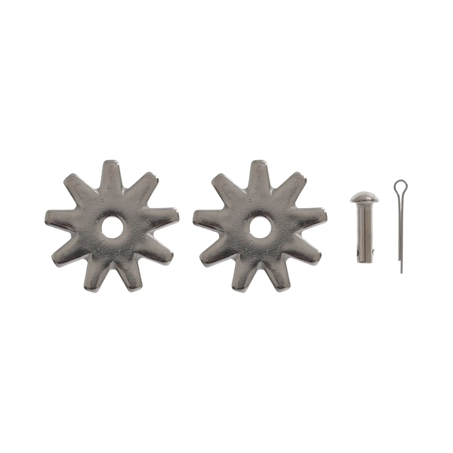 Coppia di ruote per speroni con rivetti Pool's 303A