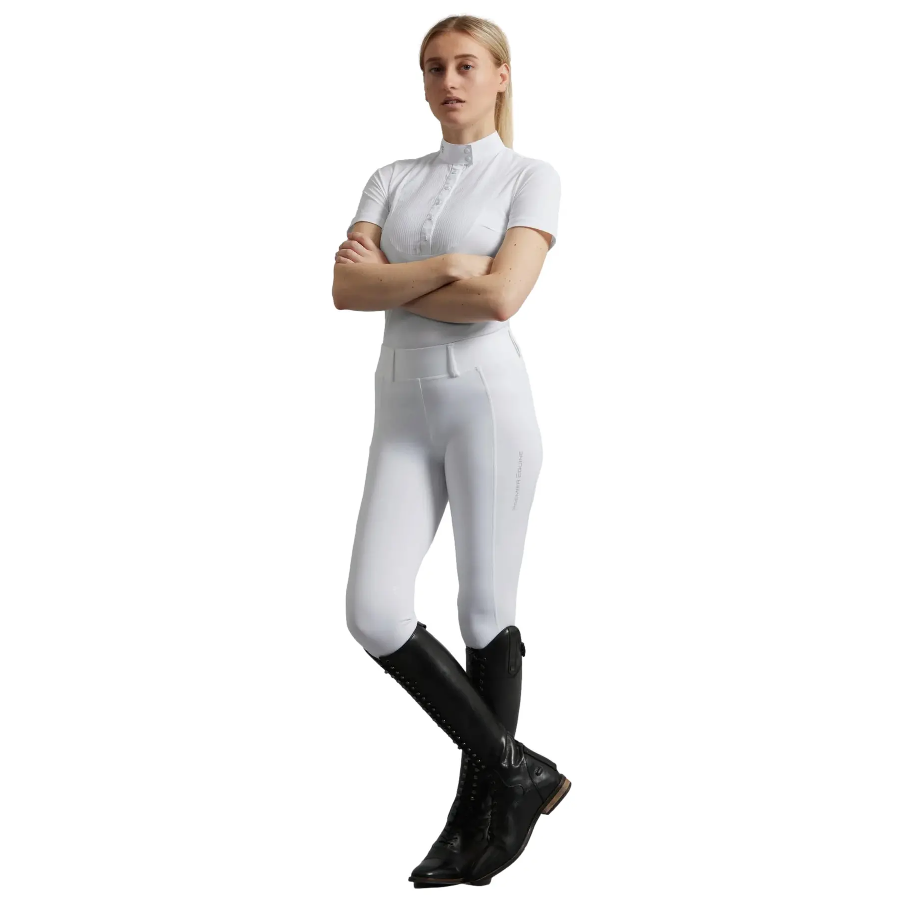 Leggings da concorso mid grip donna Premier Equine Luceo