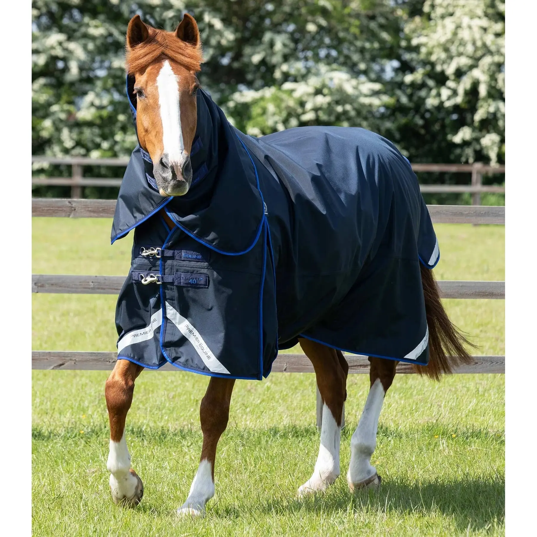 Copertura esterna impermeabile per cavallo senza copricollo Premier Equine Buster 40g