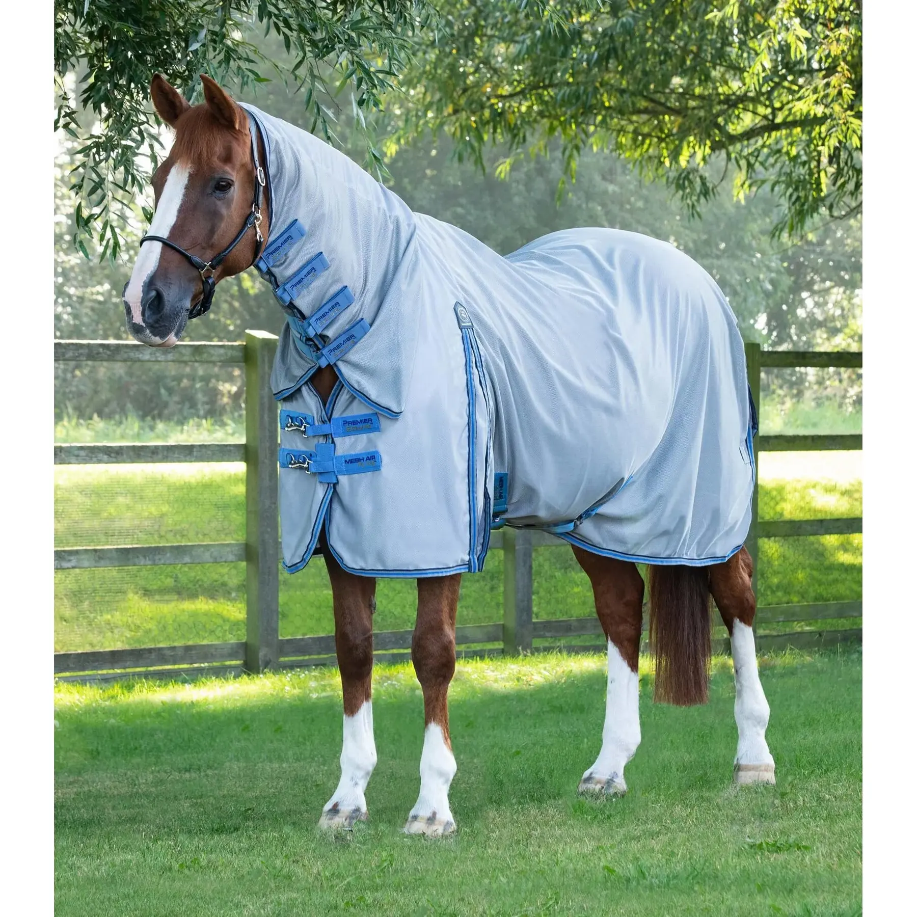Mesh flyswatter with neck cover Premier Equine Combo