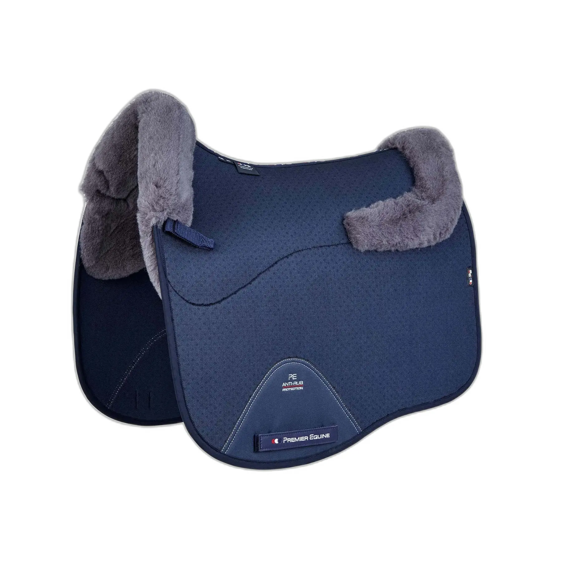 Anti-shock merino wool dressage saddle pad Premier Equine CC Air-Tech Square