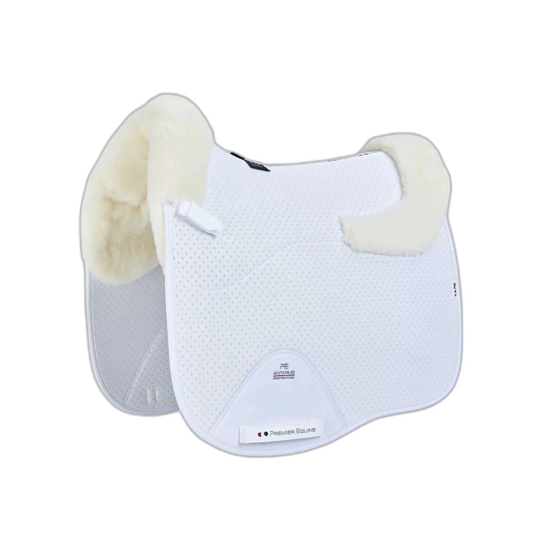 Anti-shock horse dressage saddle pad in wool Premier Equine CC Air-Tech Square