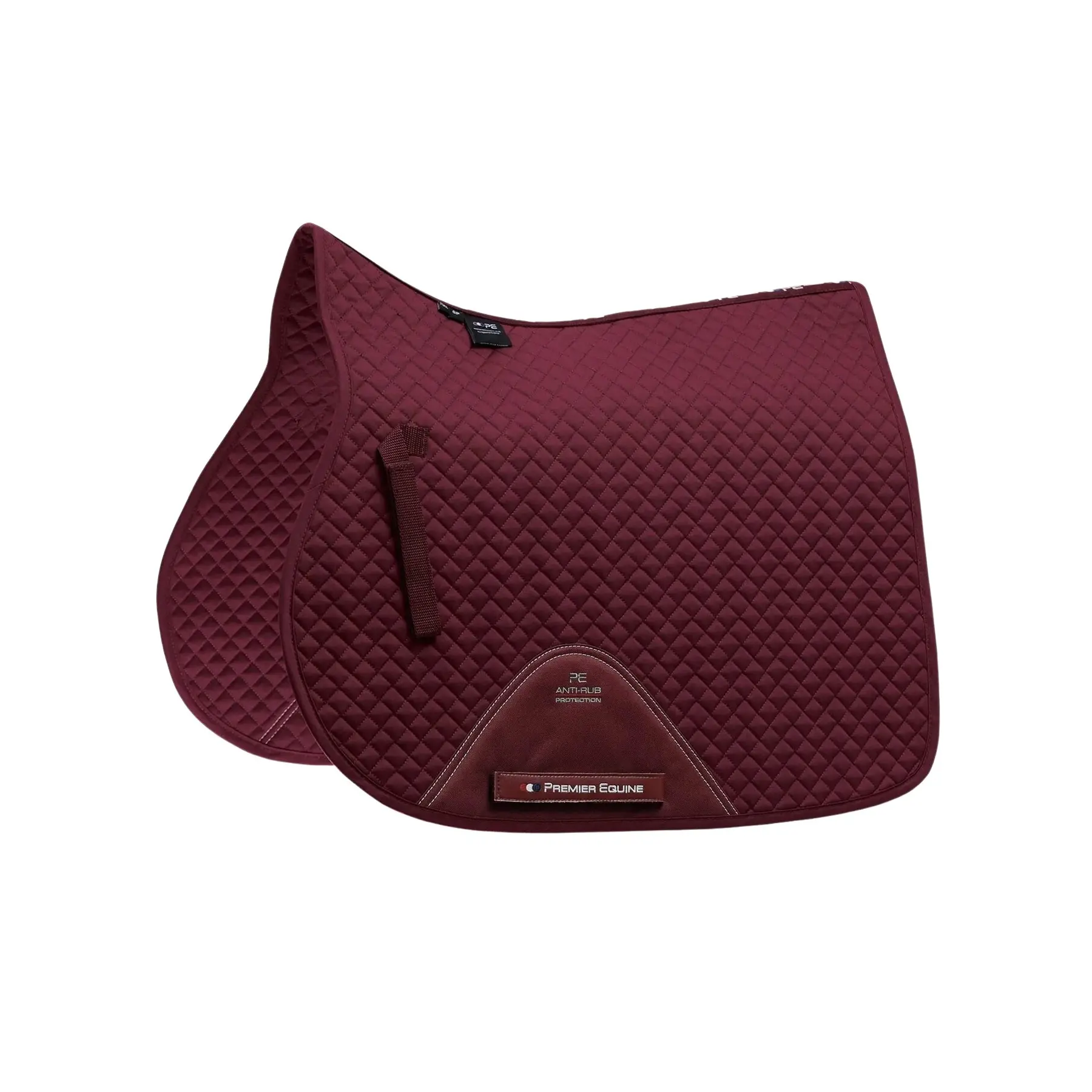 Saddle pad for horses in plain cotton Premier Equine Pony
