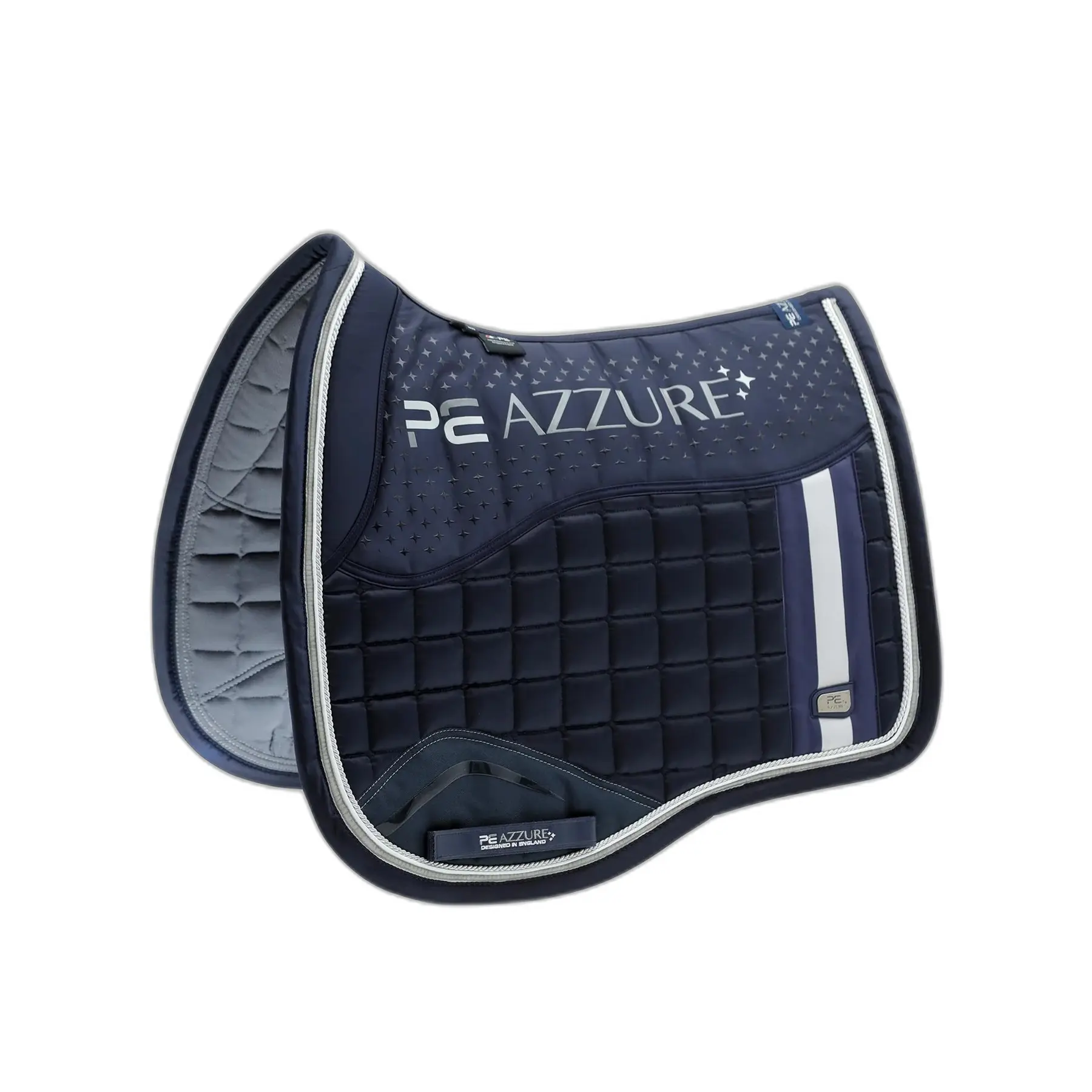 Anti-slip horse Dressage saddle pad, satin Premier Equine Azzure