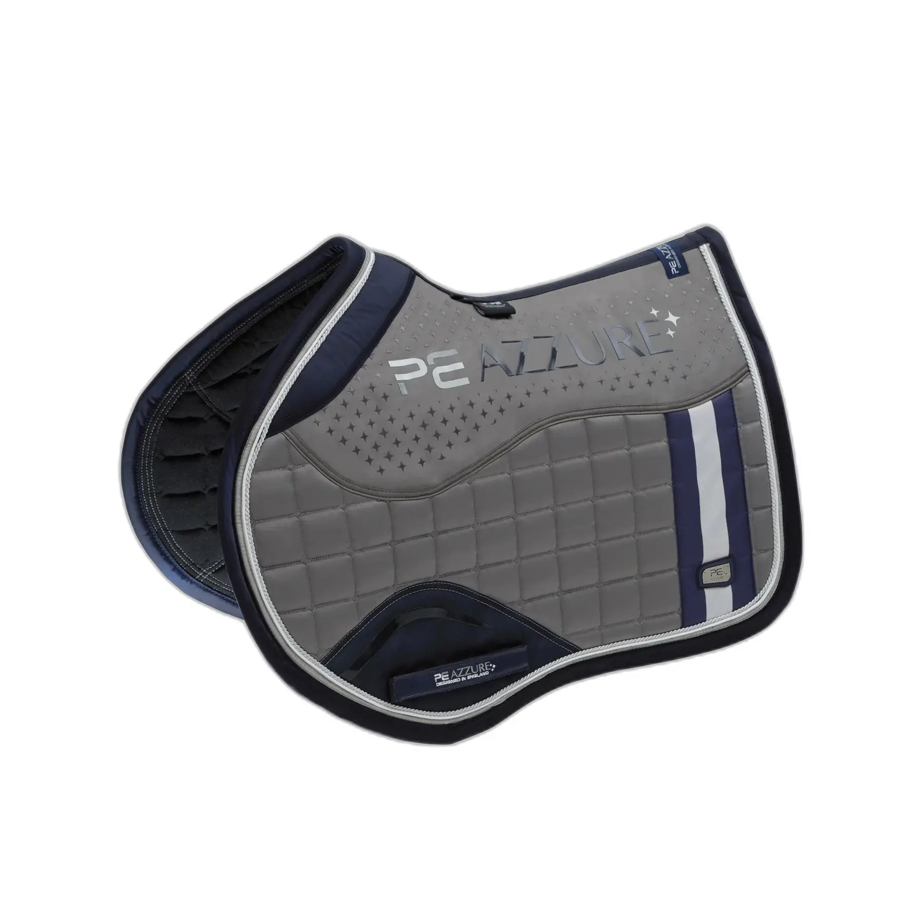 Anti-slip satin saddle pad for horses Premier Equine Azzure
