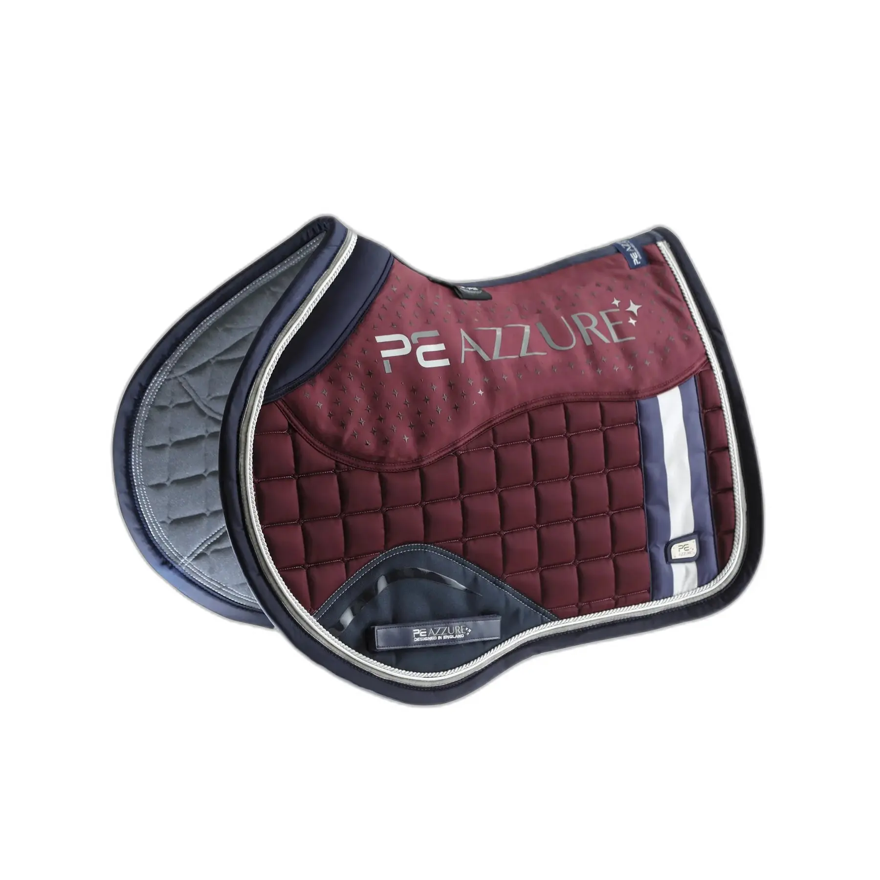Anti-slip satin saddle pad for horses Premier Equine Azzure