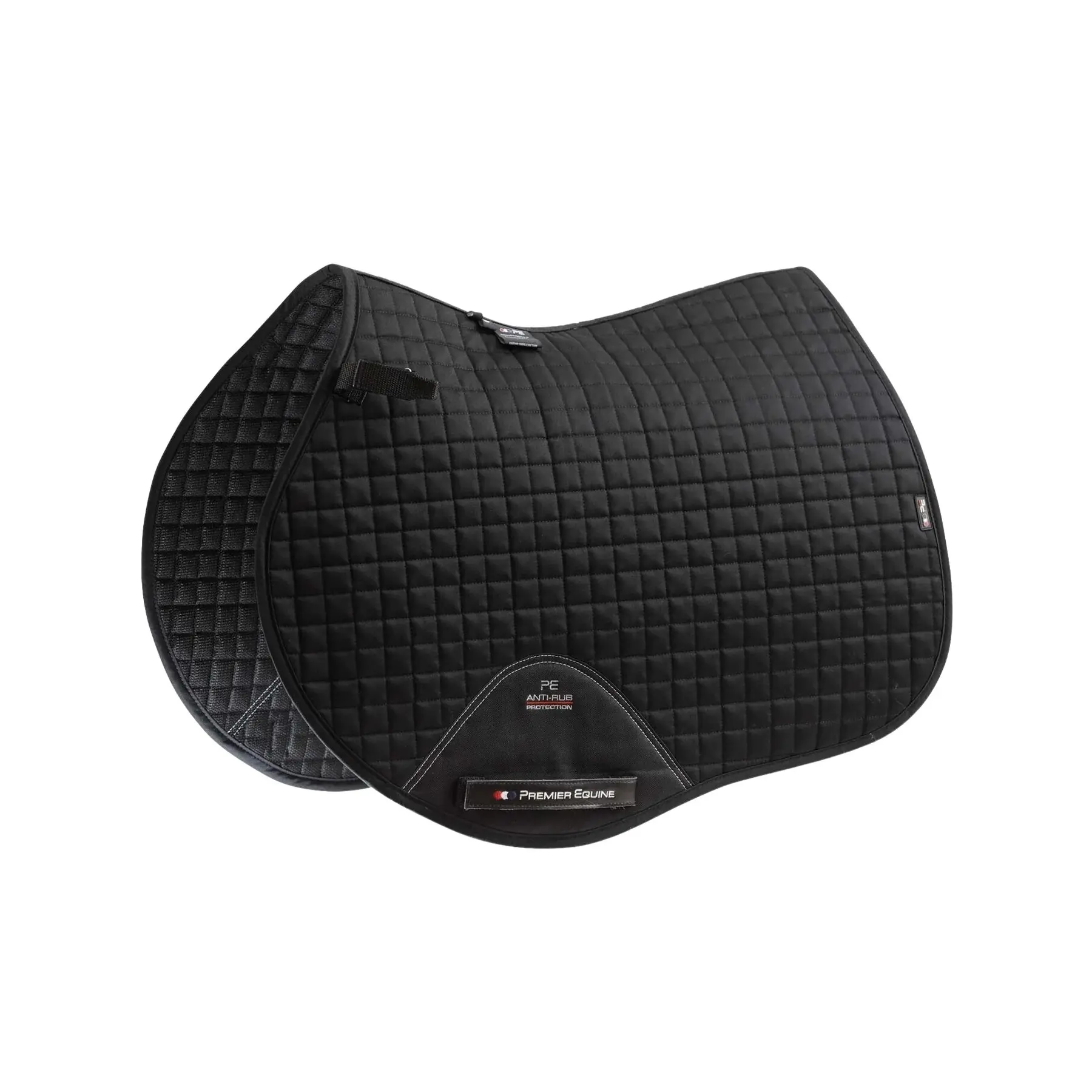 Saddle pad for horses in plain cotton Premier Equine Close Contact GP