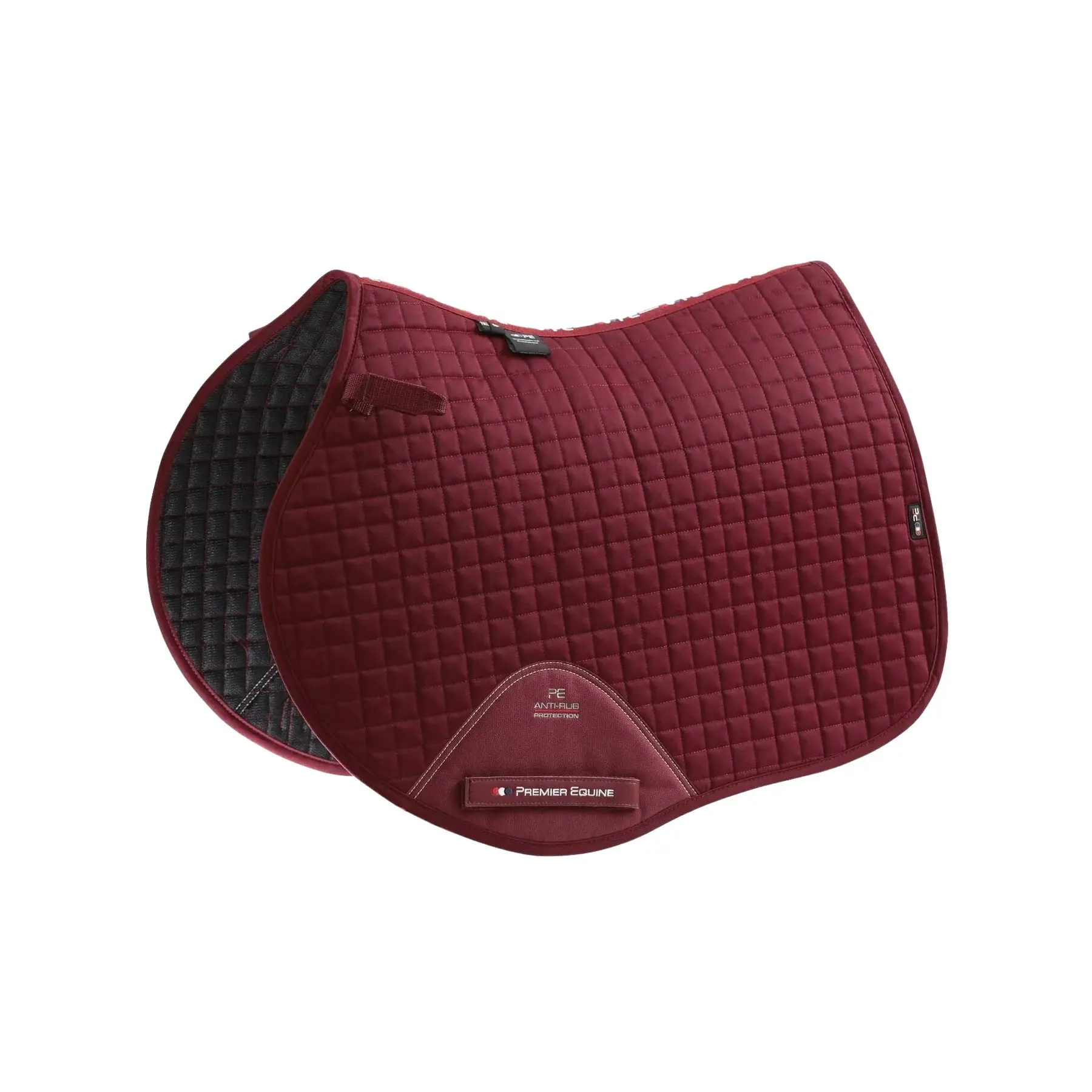 Saddle pad for horses in plain cotton Premier Equine Close Contact GP