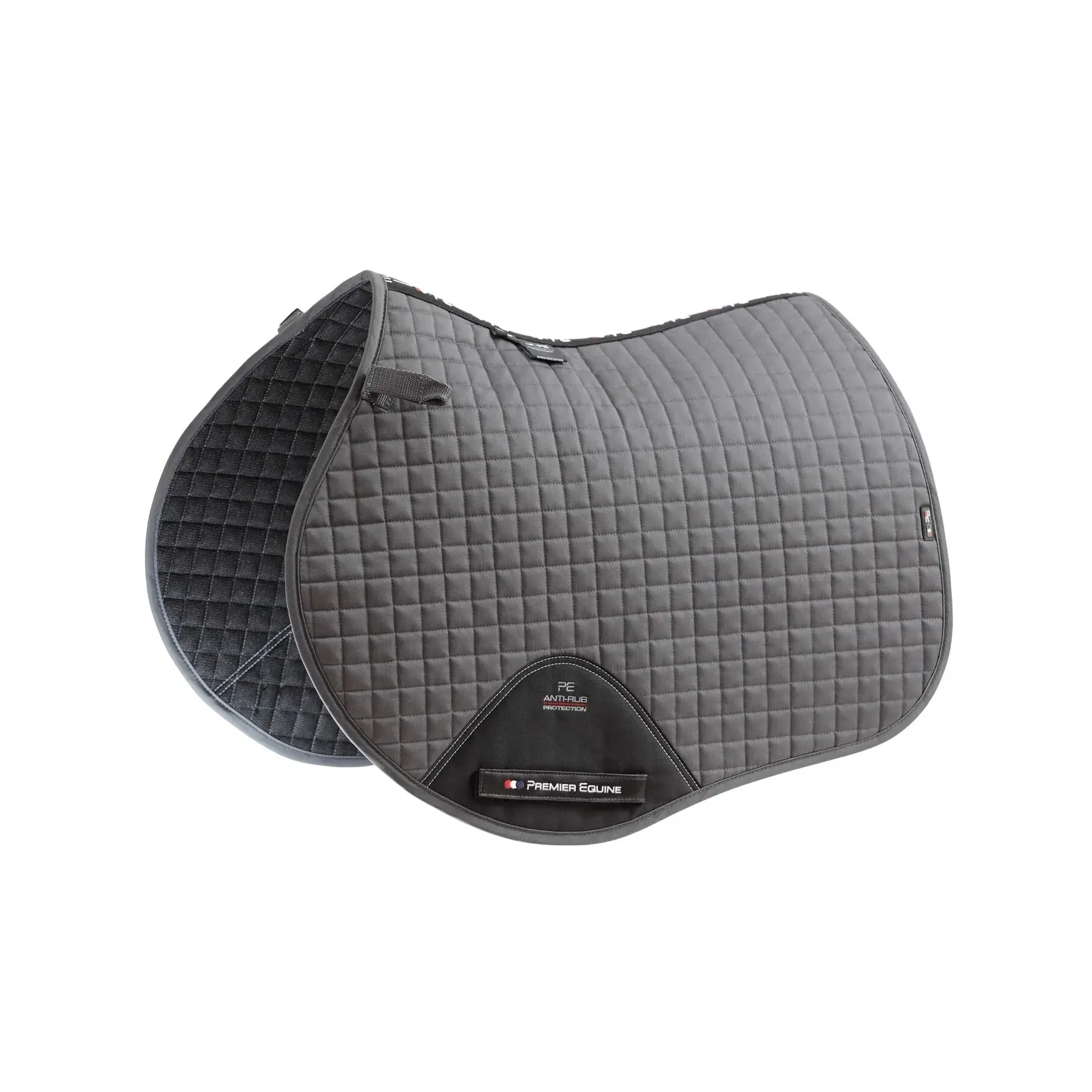 Saddle pad for horses in plain cotton Premier Equine Close Contact GP