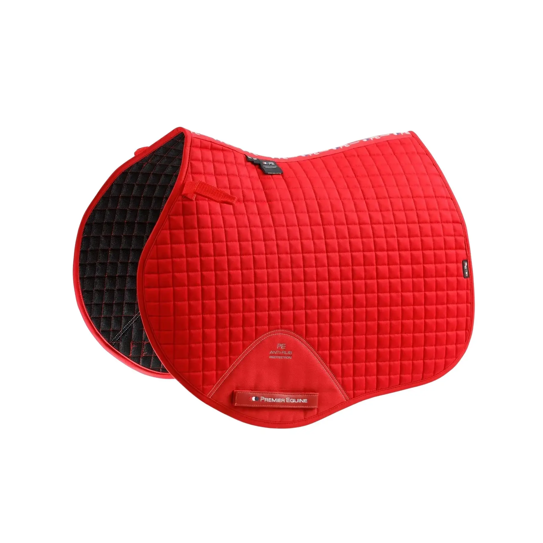 Saddle pad for horses in plain cotton Premier Equine Close Contact GP