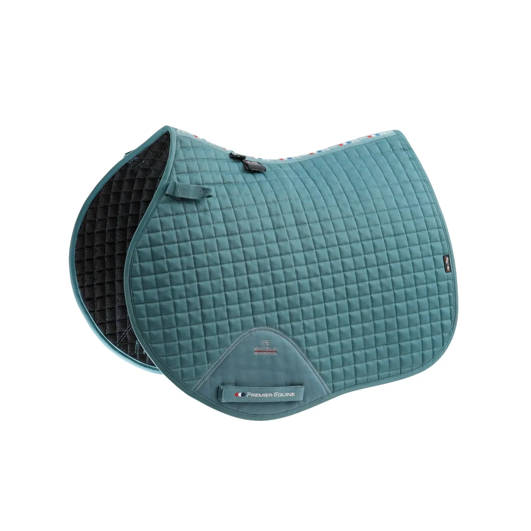 Saddle pad for horses in plain cotton Premier Equine Close Contact GP