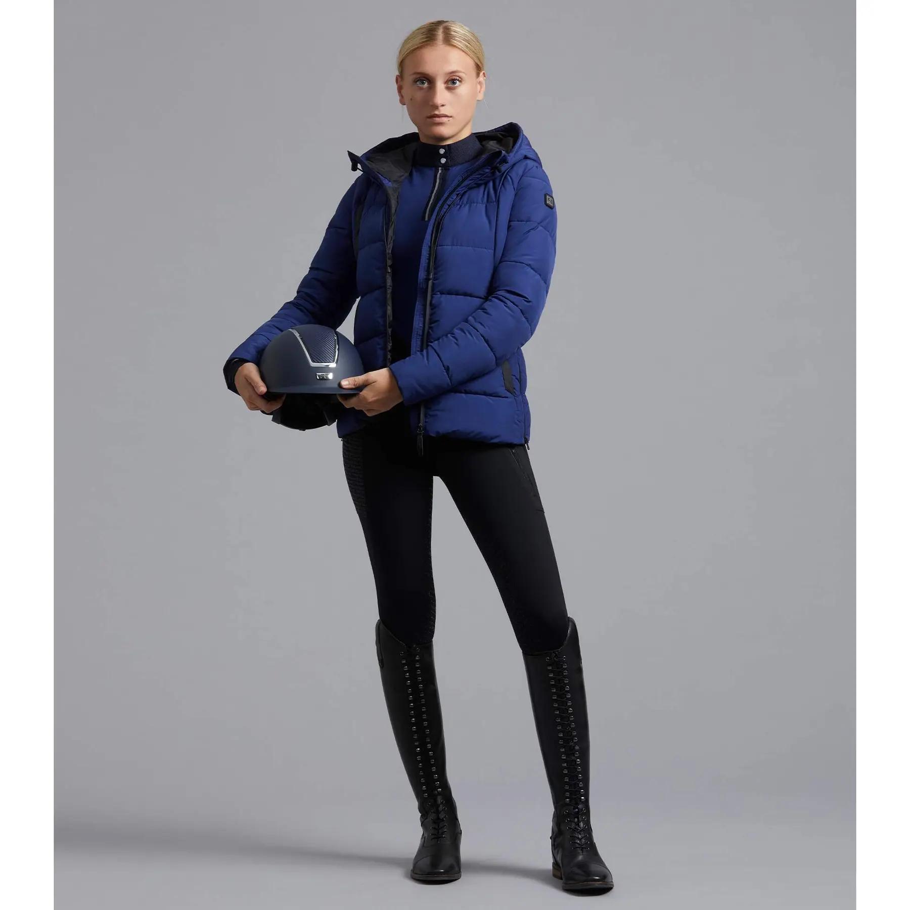 Piumino con cappuccio da donna Premier Equine Casella