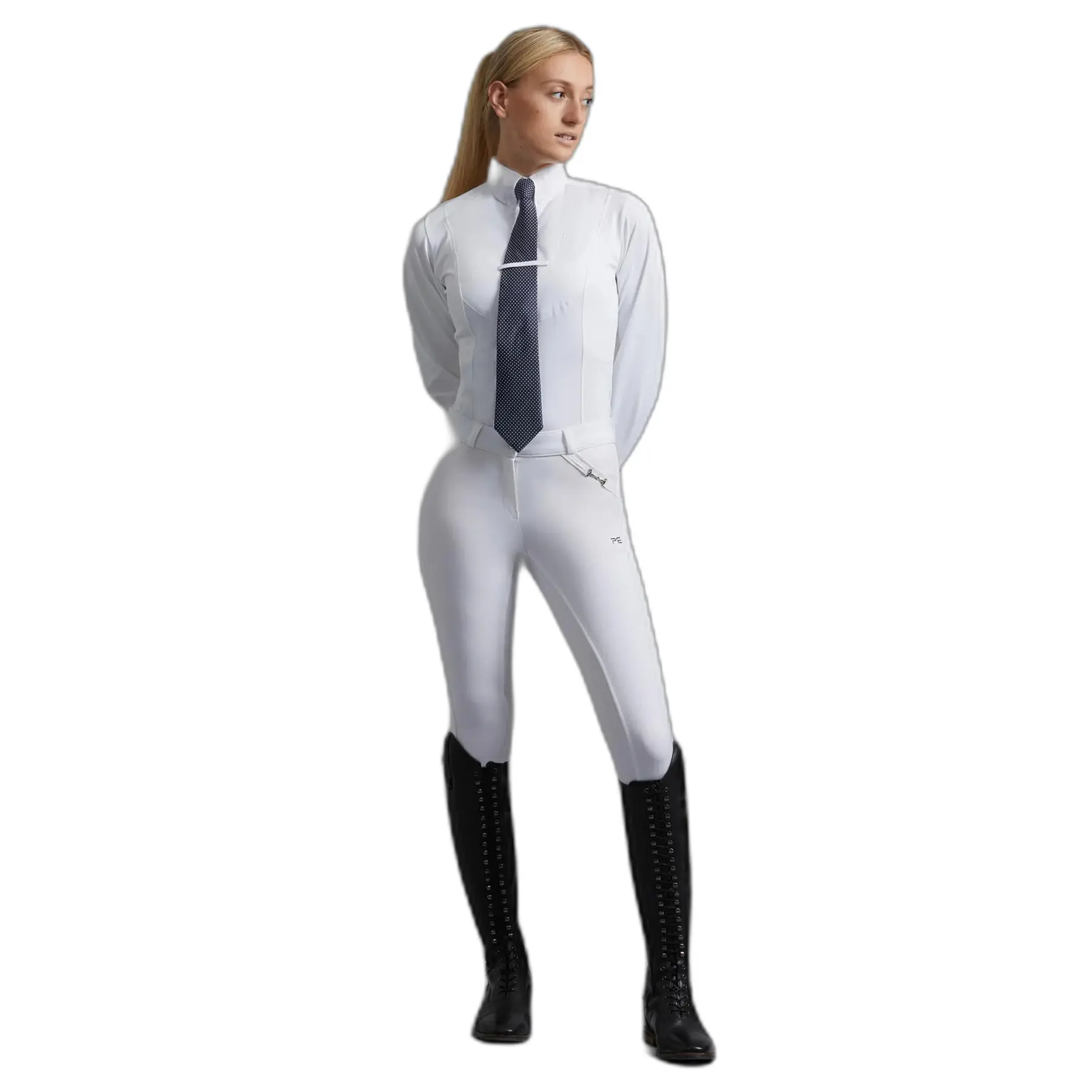 Wettkampf-Reitbluse mit langen Ärmeln für Damen Premier Equine Tessa