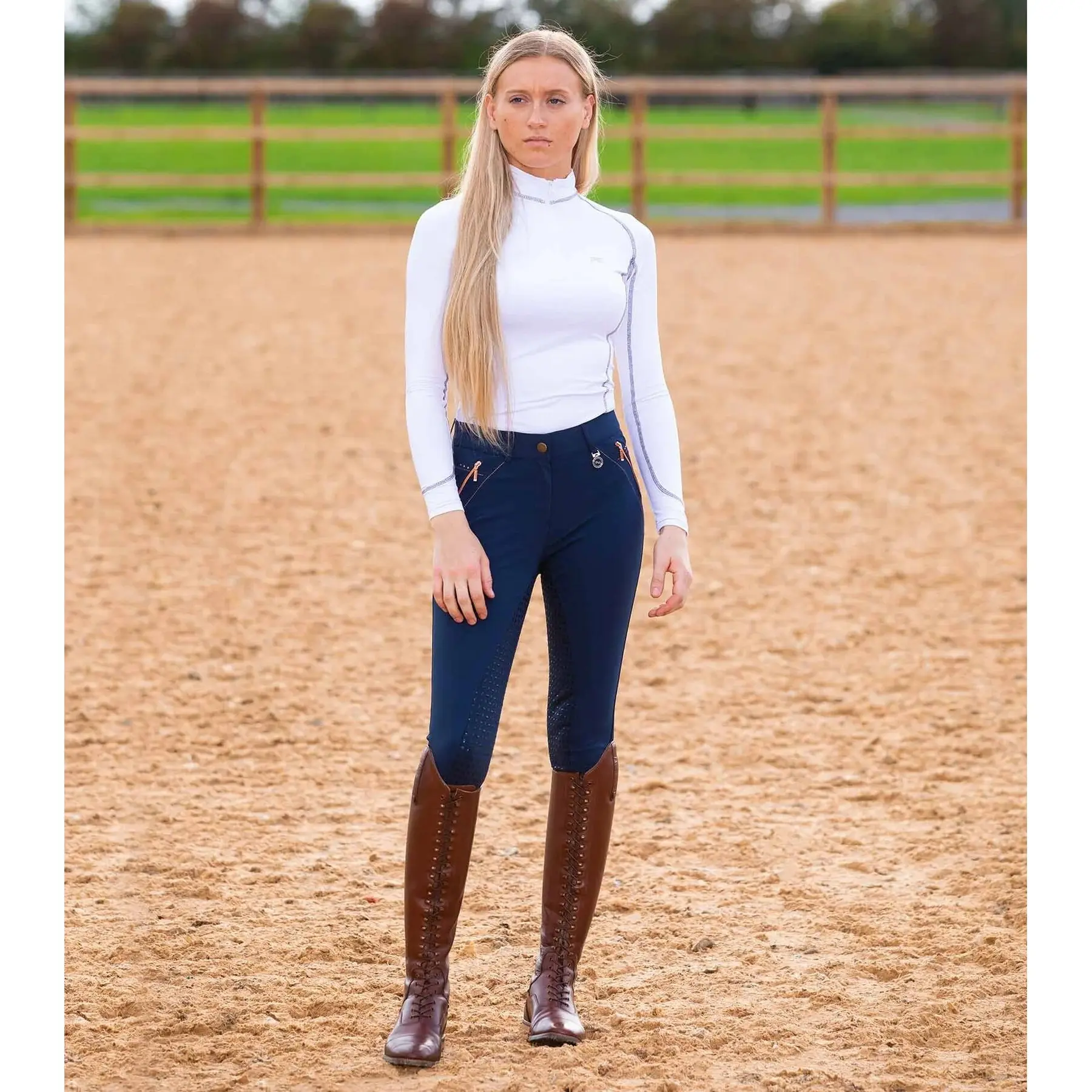 Pantaloni da equitazione da donna con grip Premier Equine Milliania