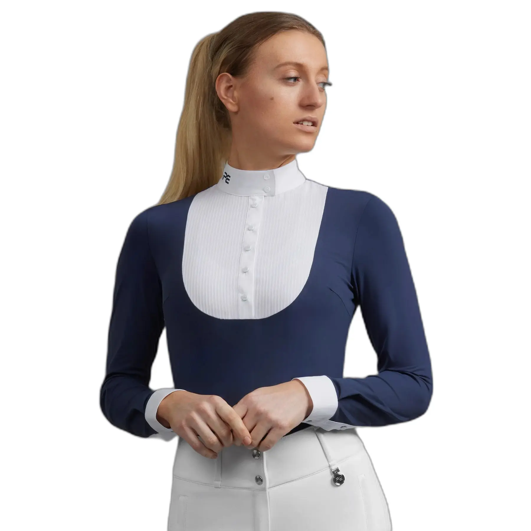 Women's long sleeve riding competition shirt Premier Equine Navarra