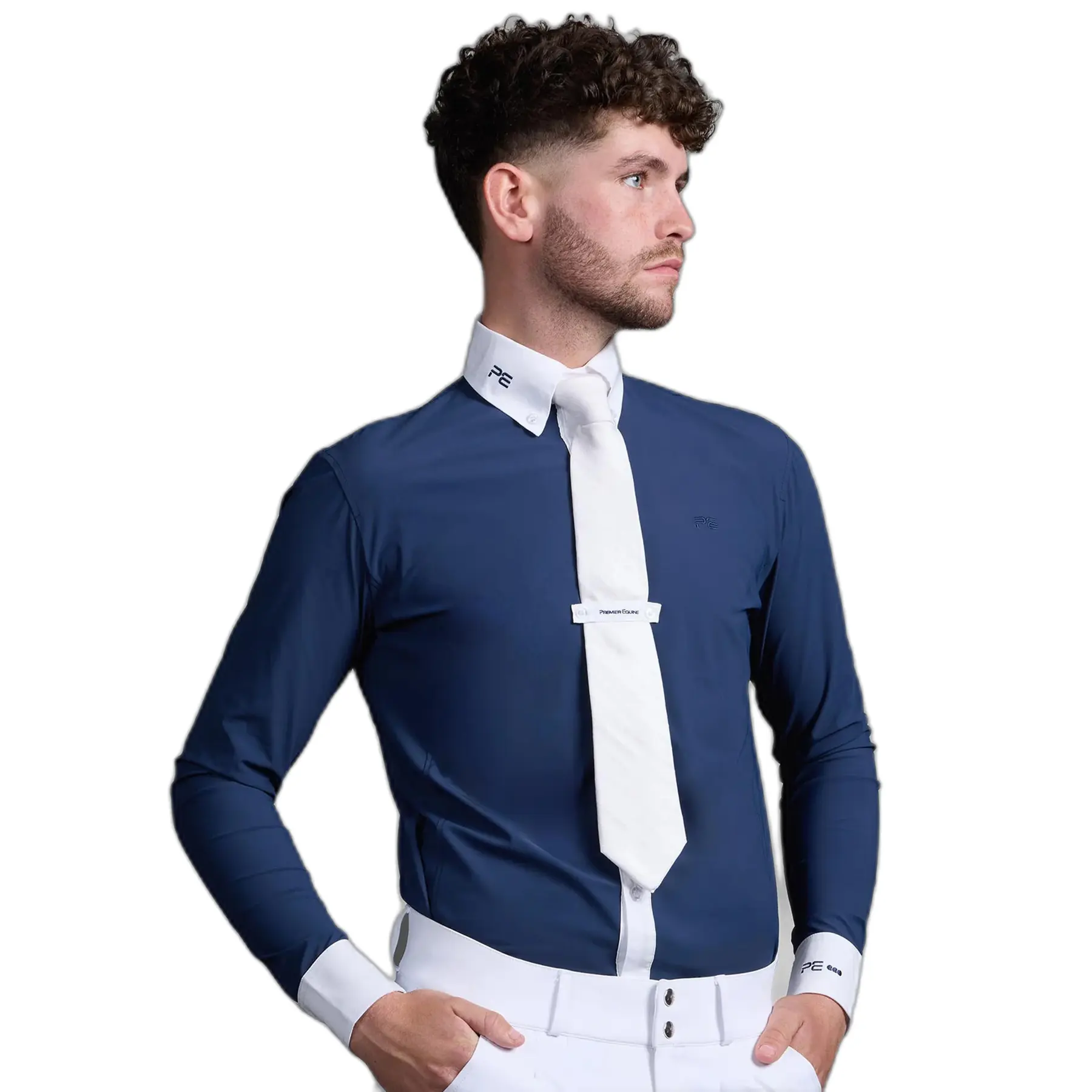 Langärmeliges Turnier-Poloshirt Premier Equine Rubato