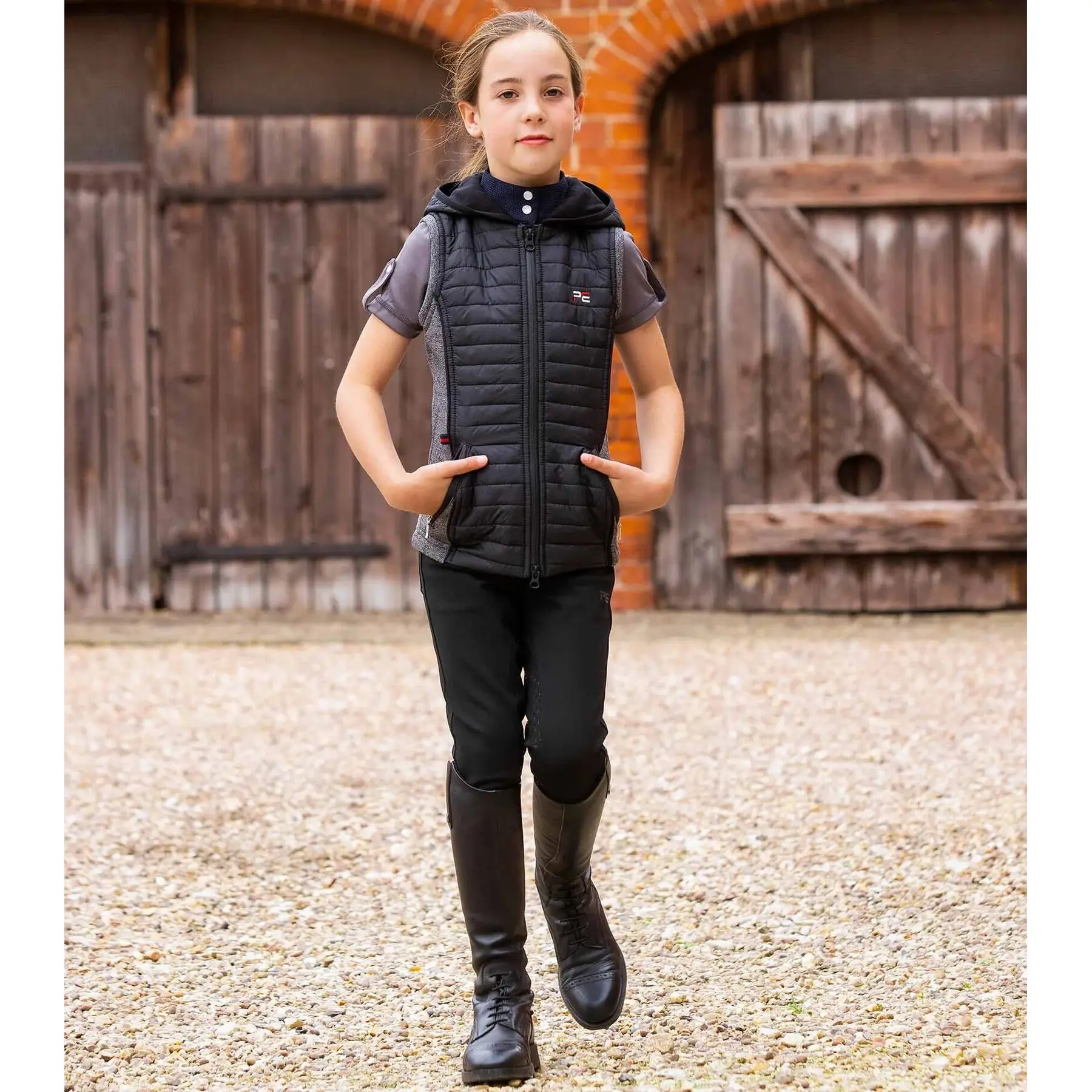 Sleeveless jacket girl Premier Equine Mini Lamera