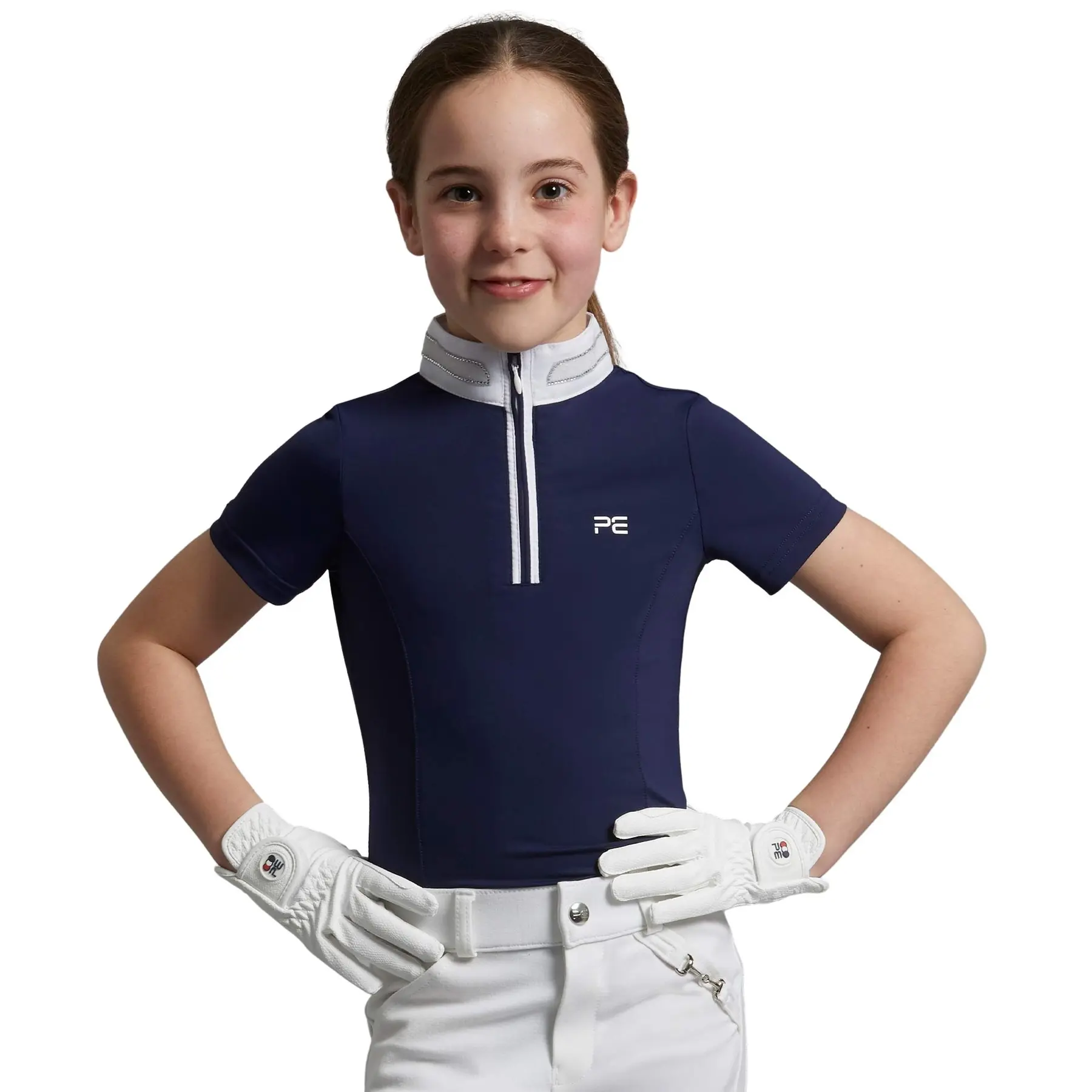 Riding Polo shirt for girls Premier Equine Maria