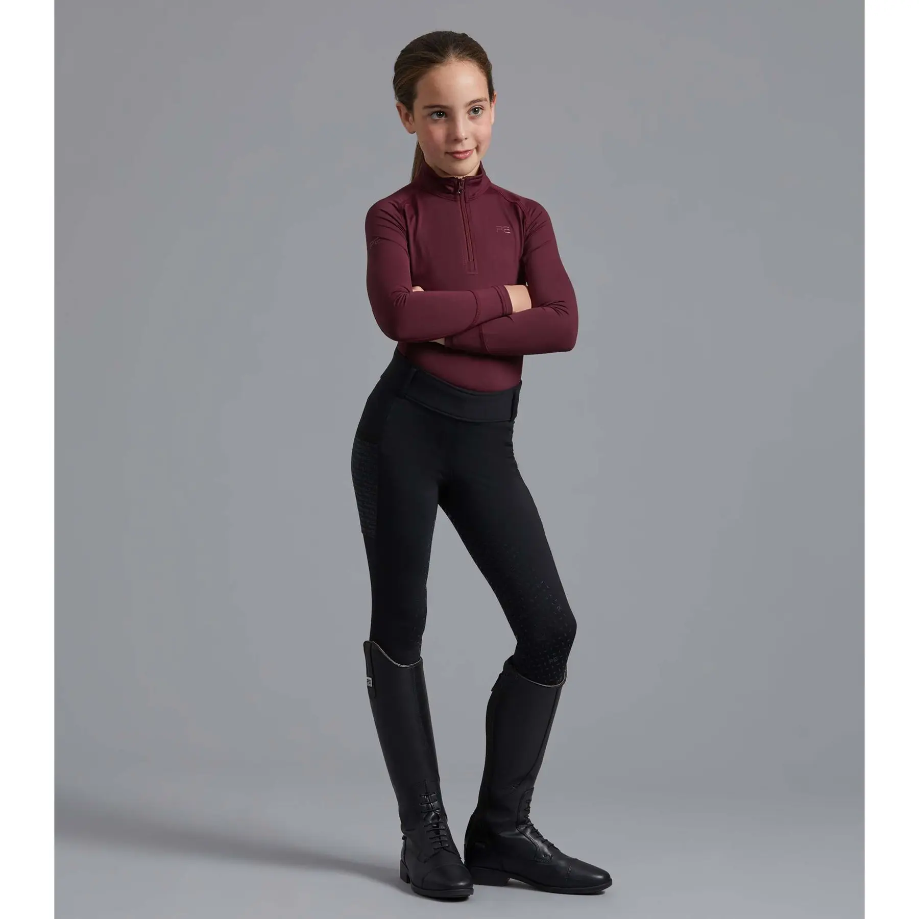 Girls' full grip riding leggings Premier Equine Concerto