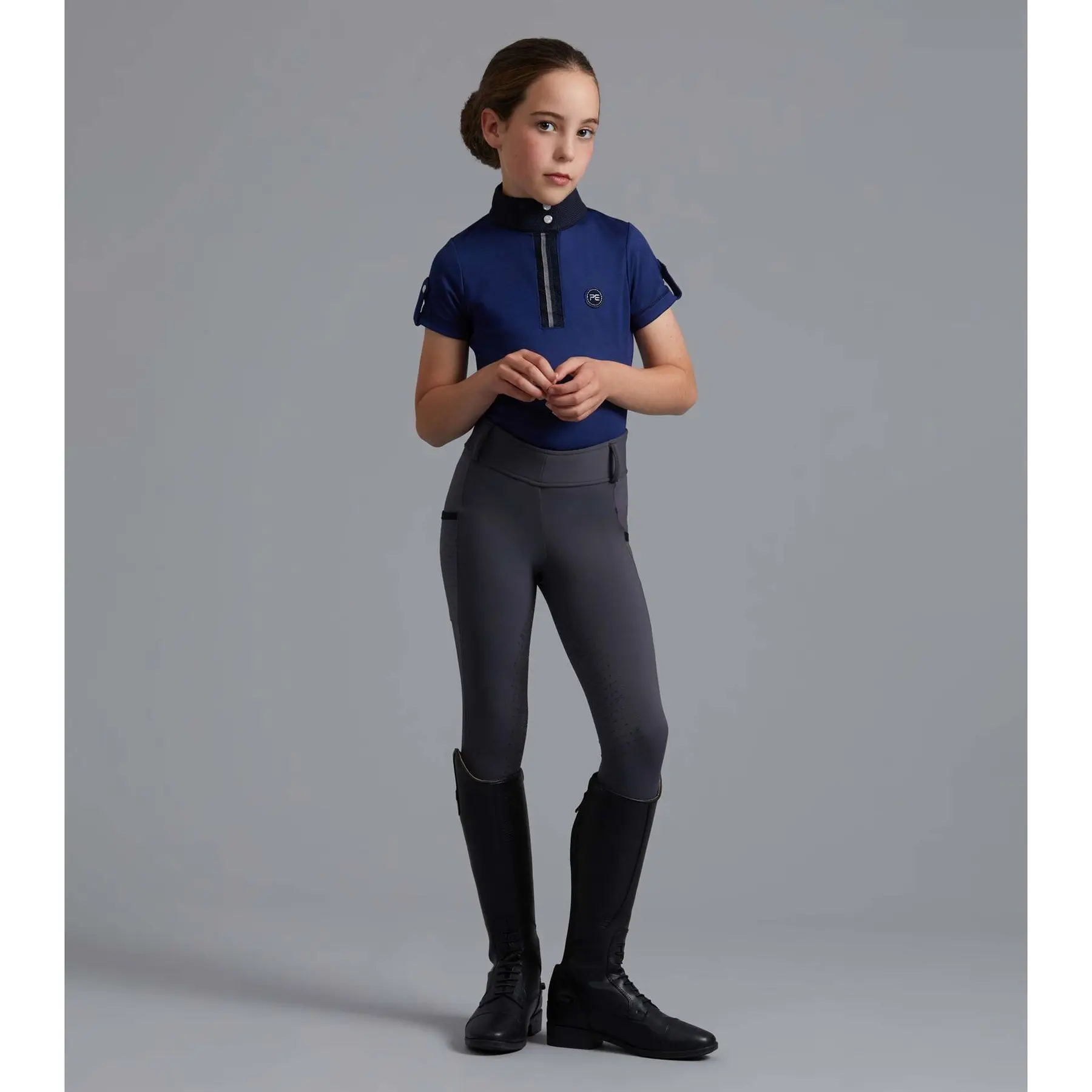 Girls' full grip riding leggings Premier Equine Concerto