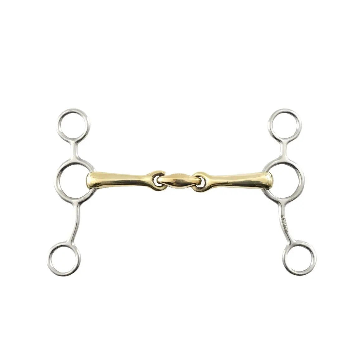 Pelham for horse in brass with mouthpiece Premier Equine
