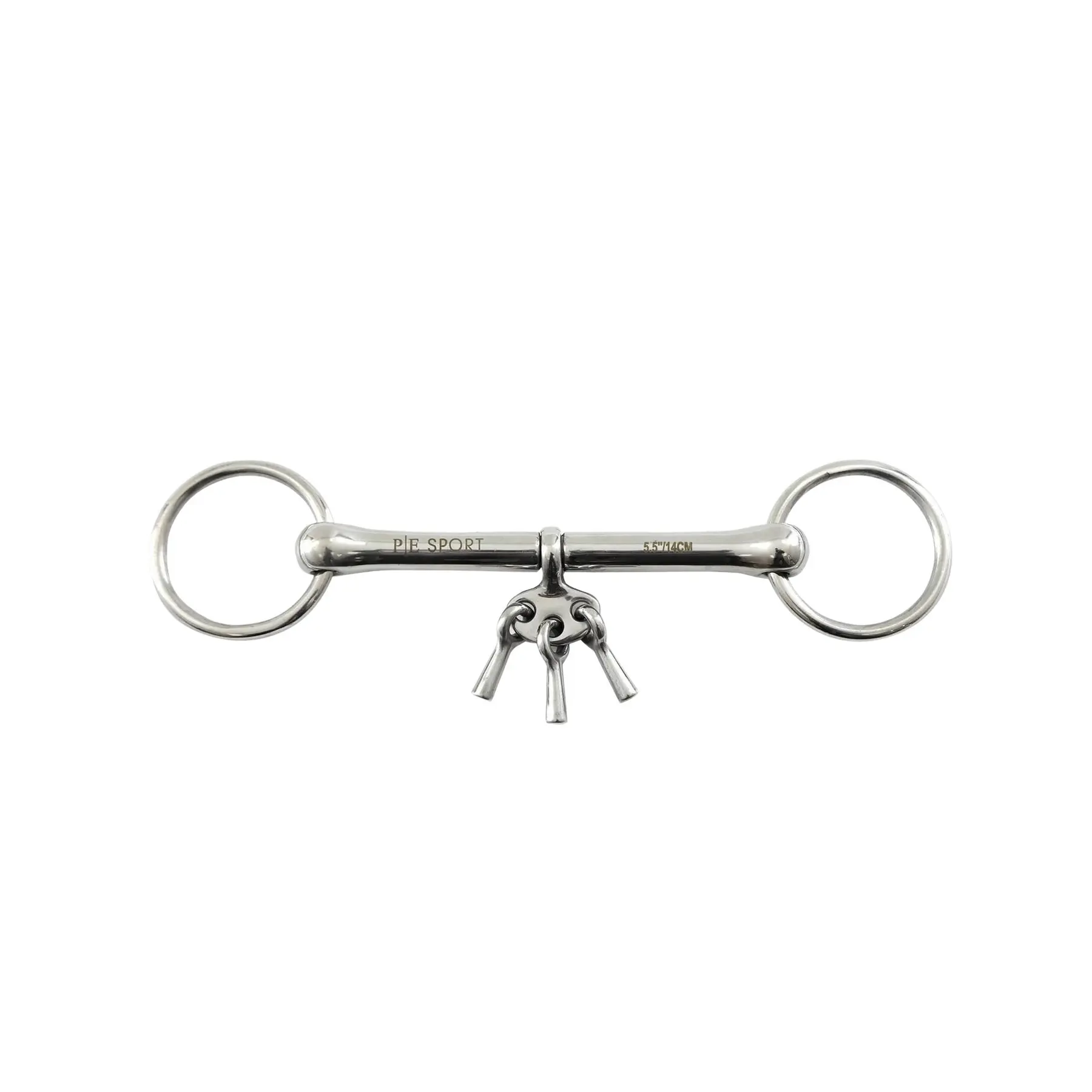 Two-ring snaffle bit with keys Premier Equine