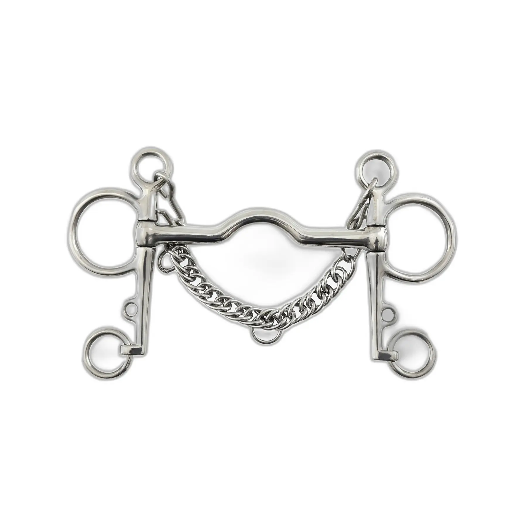 Medium pelham bit with curb chain Premier Equine