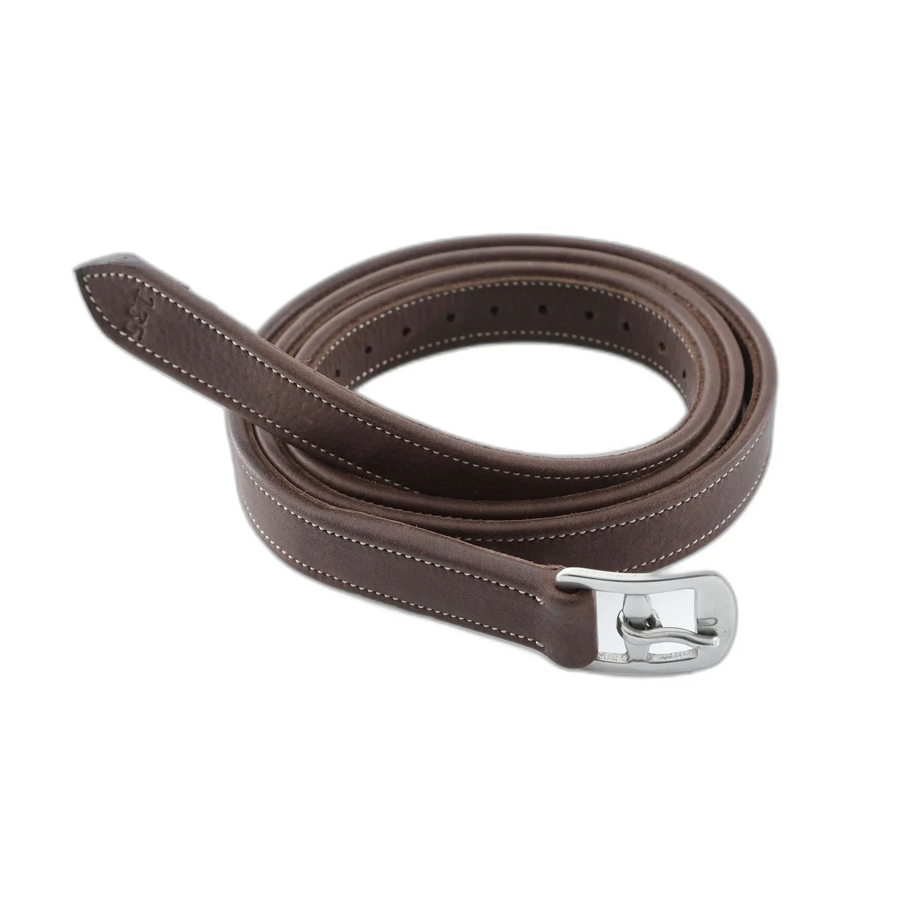 Stirrup Leathers contrasting seams Premier Equine Matteo Anilline