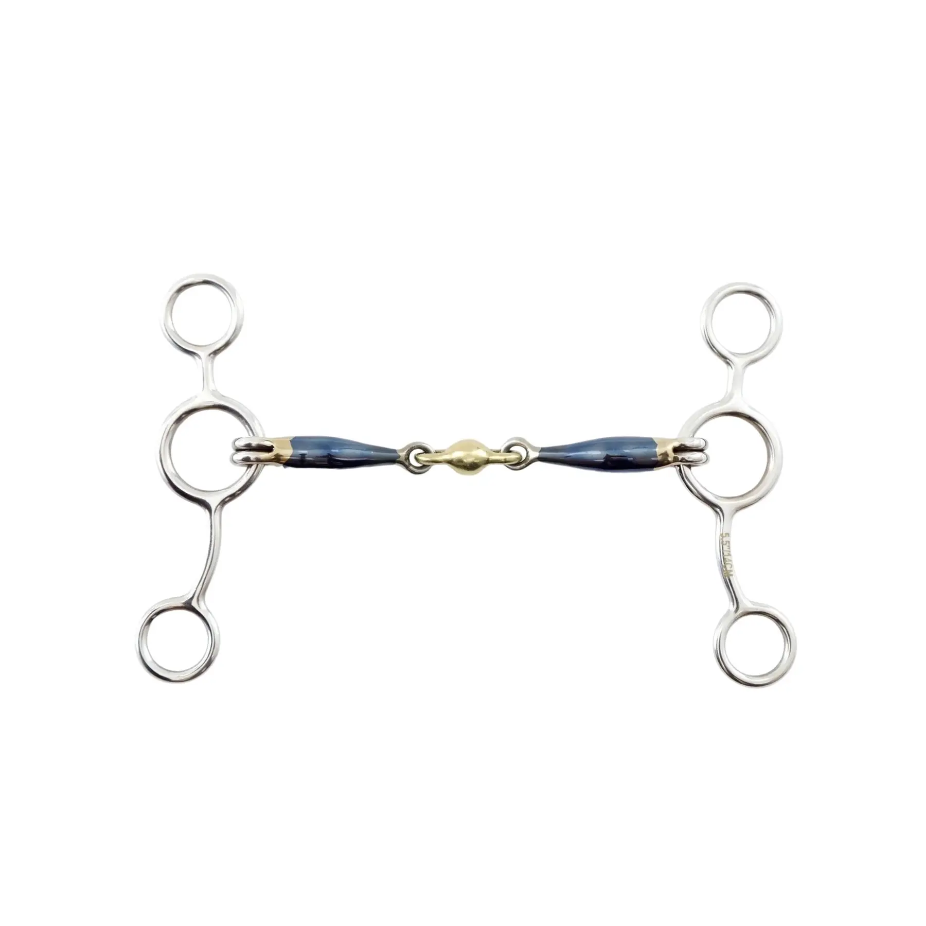 Jaw pessoa double brisure en fer bleu pour cheval Premier Equine