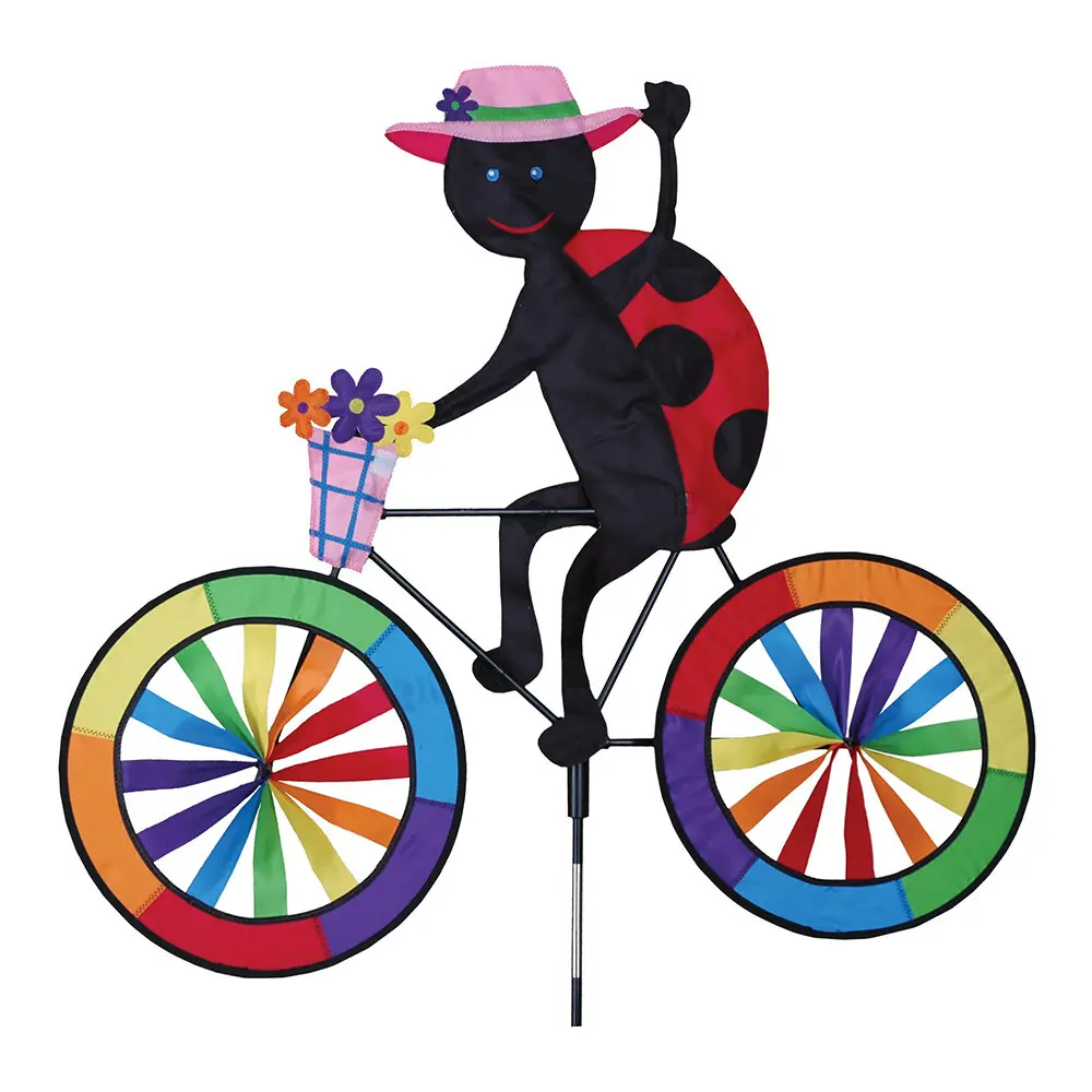 Wetterfahne Premier Kites Bike Spinner Ladybug