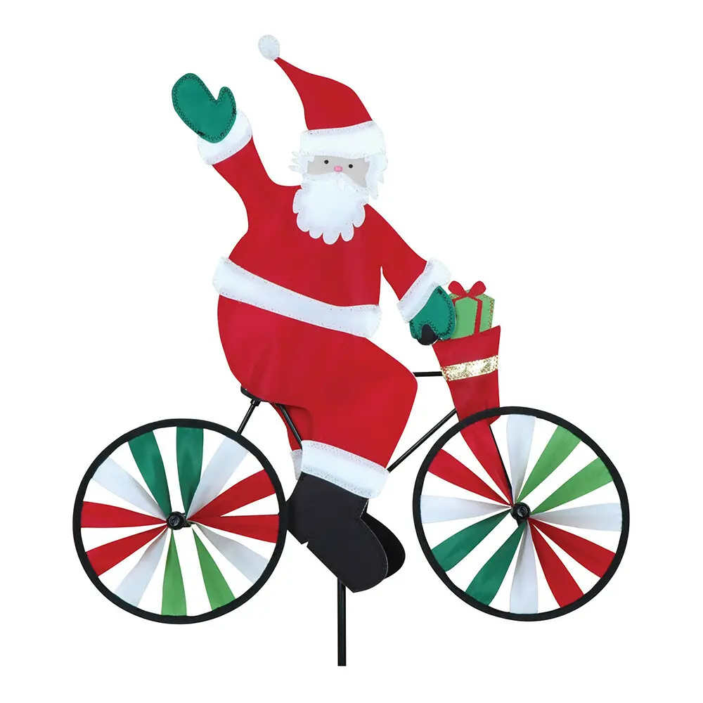 Wetterfahne Premier Kites Bike Spinner Santa
