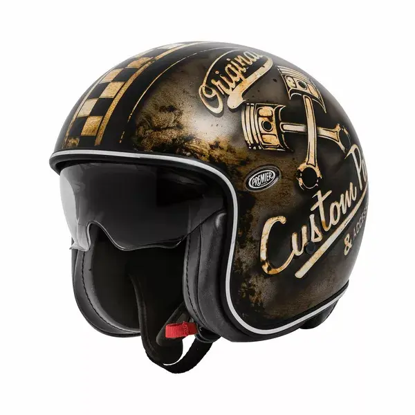Jet-Motorradhelm Premier Vintage Op 9bm