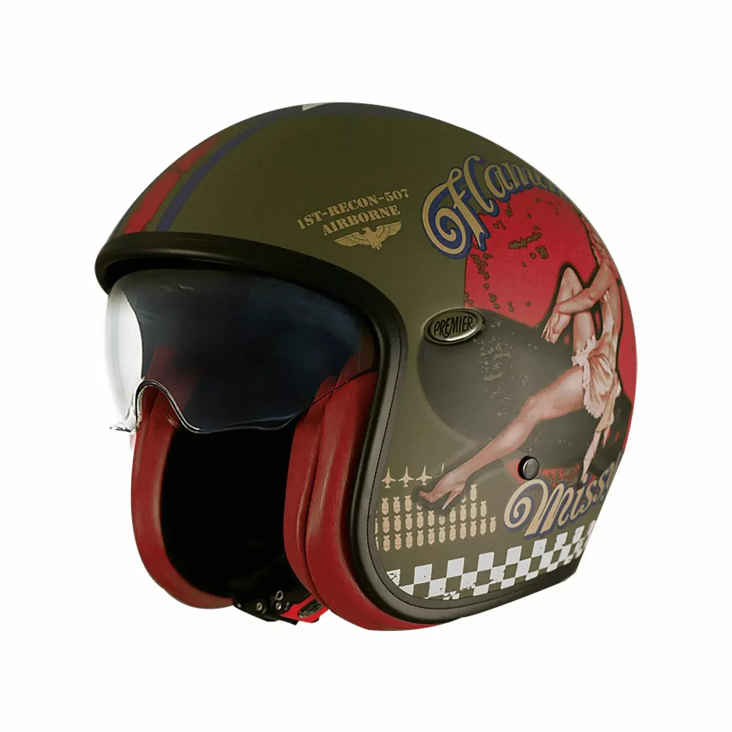 Jet-Motorradhelm Premier Vintage PU