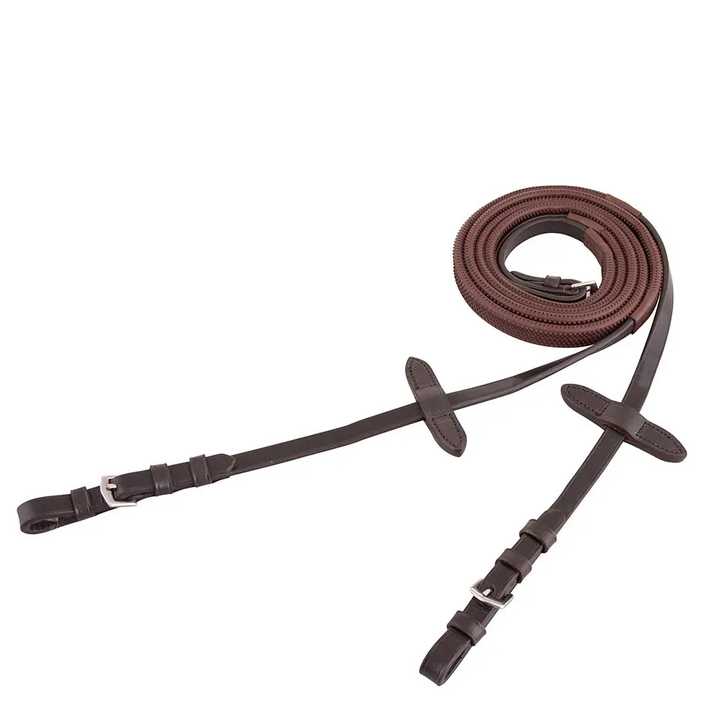 Rubber horse reins with buckle fastening Premiere