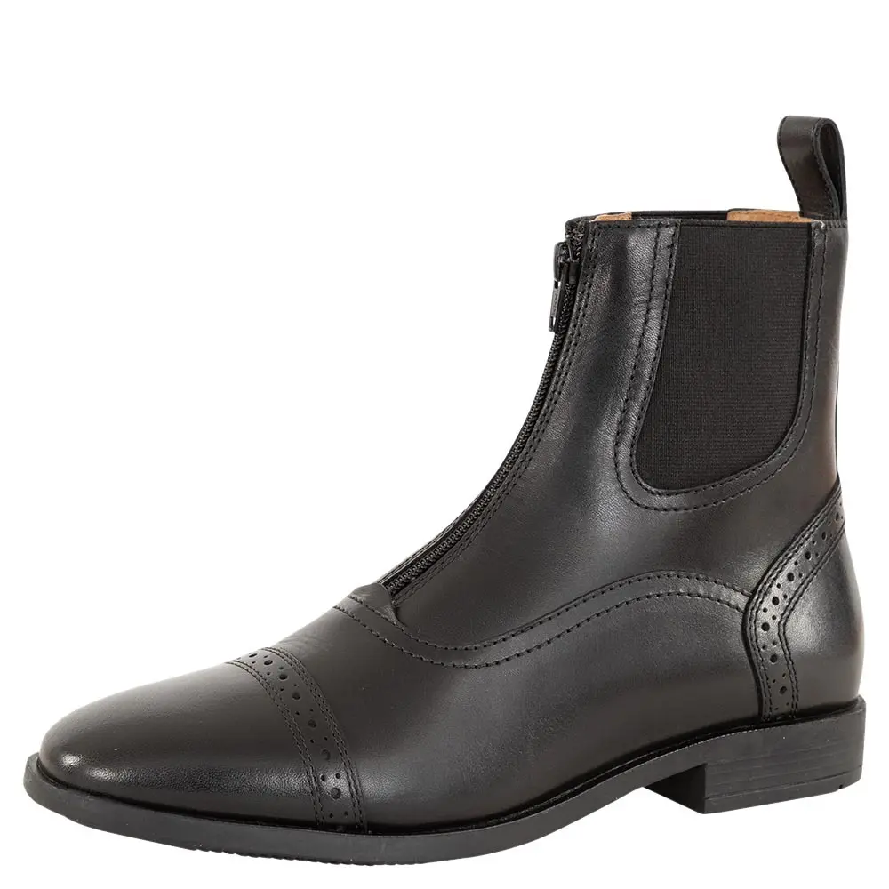 Leather riding boots with zipper Premiere Jodhpur Pasadena