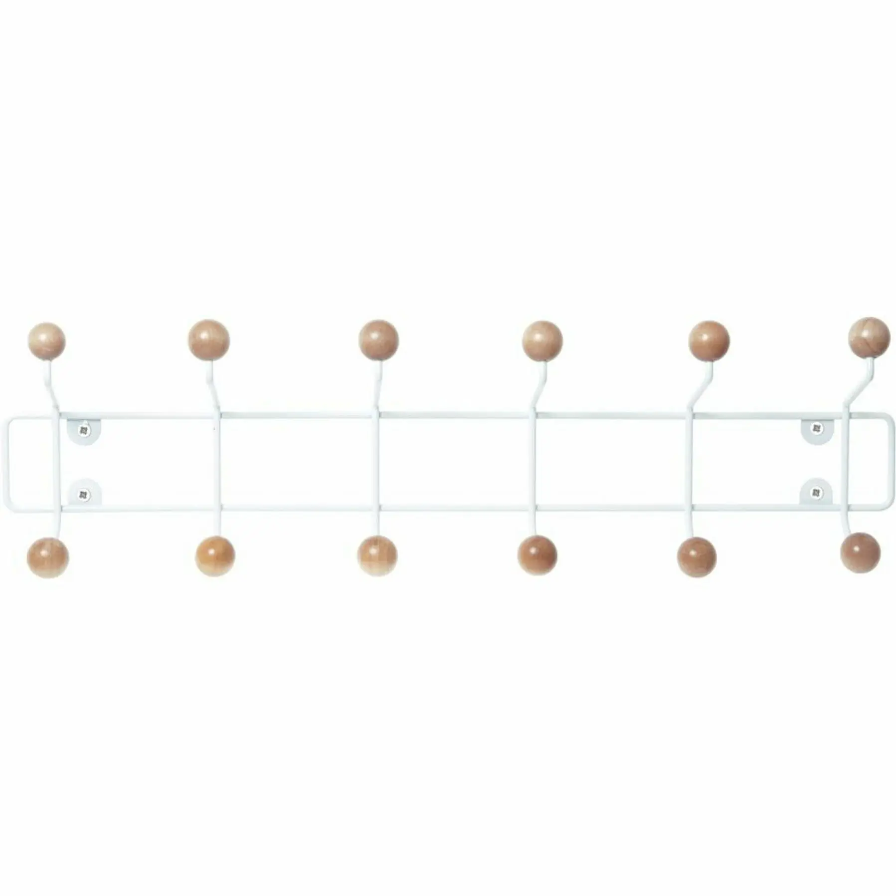 Portacappelli con sfere di legno Present Time Saturnus XL