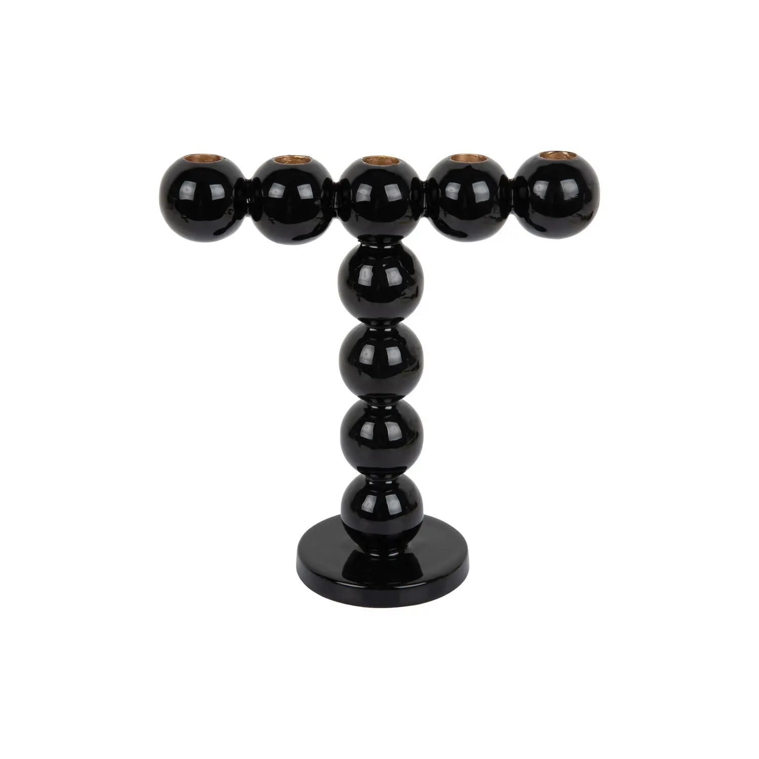 Present Time Unisex Schwarz Kerzenhalter Bubbles High