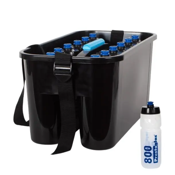 Großer Flaschenhalter pro + 12 Flaschen Prestoglas