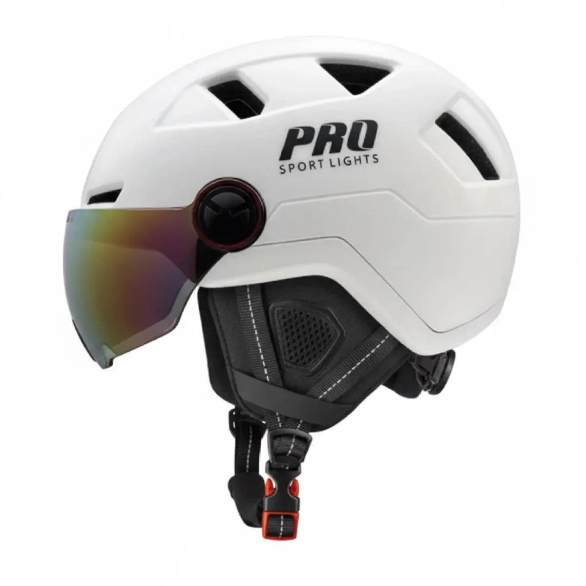 Großer Helm mit Visier und Ohrenklappen Pro Sport Lights Speed Pedelec