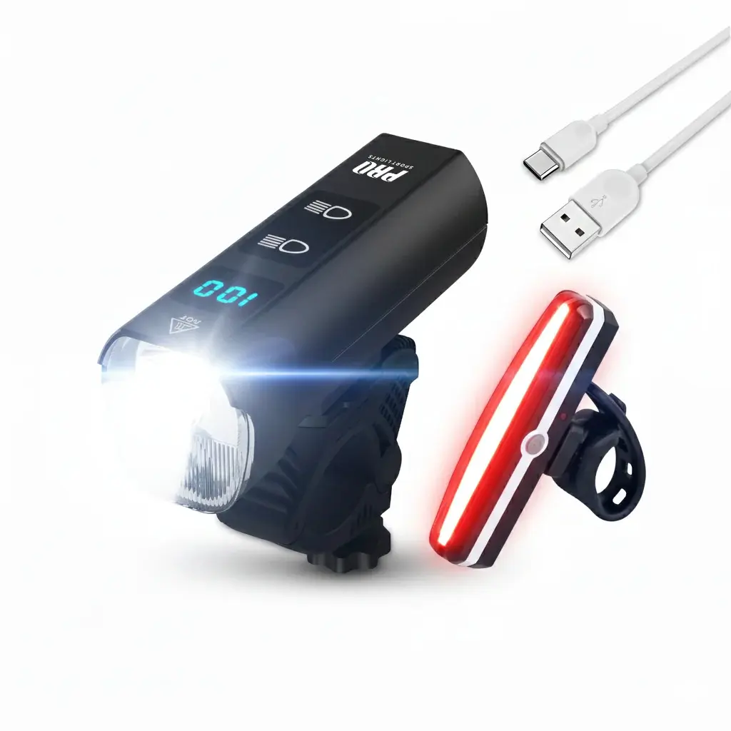 Image of Vorderlicht und Rücklicht Pro Sport Lights 1300 et 120 lumens