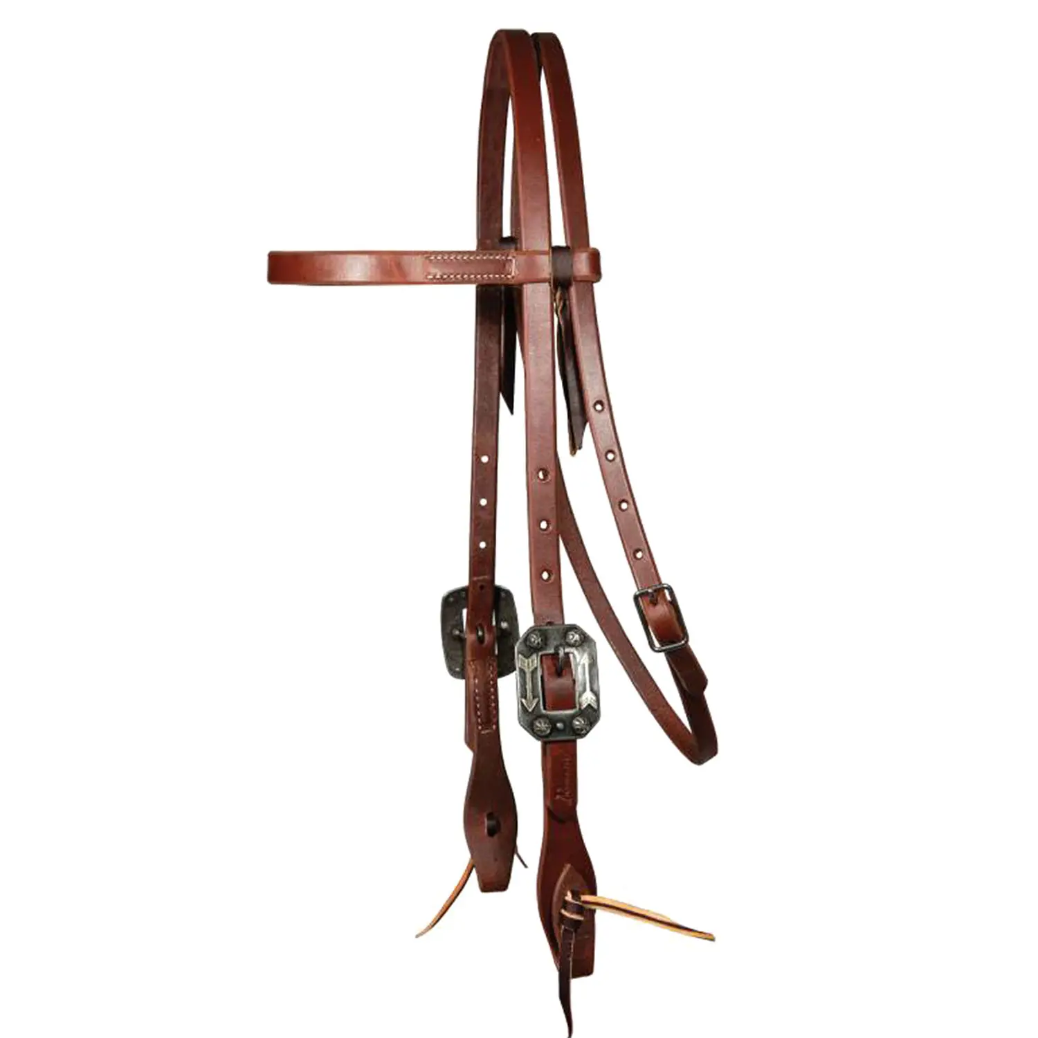 Leather riding bridle with arrow buckle Professional's Choice