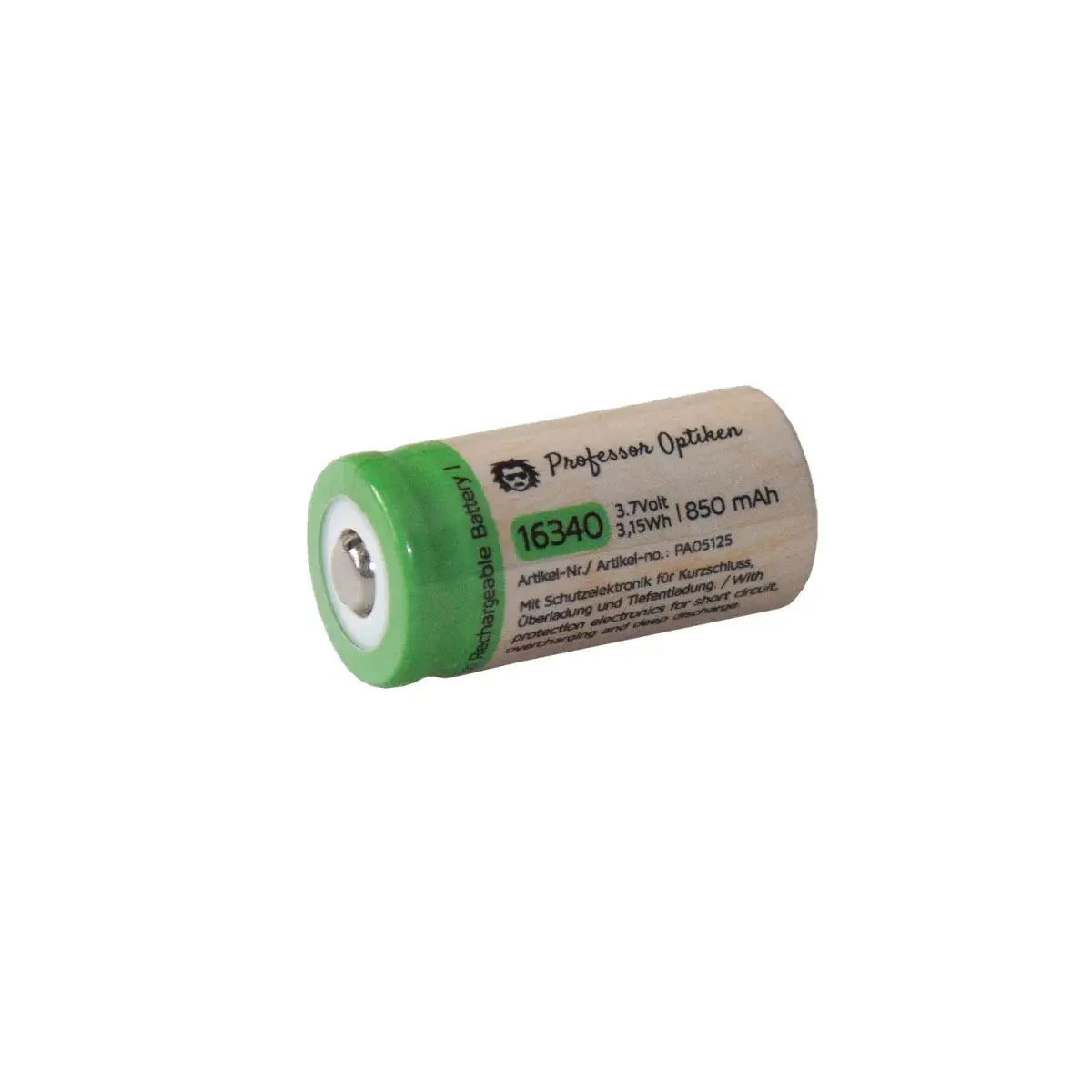 Batterij Professor Optiken CR123A Accu Li-Io