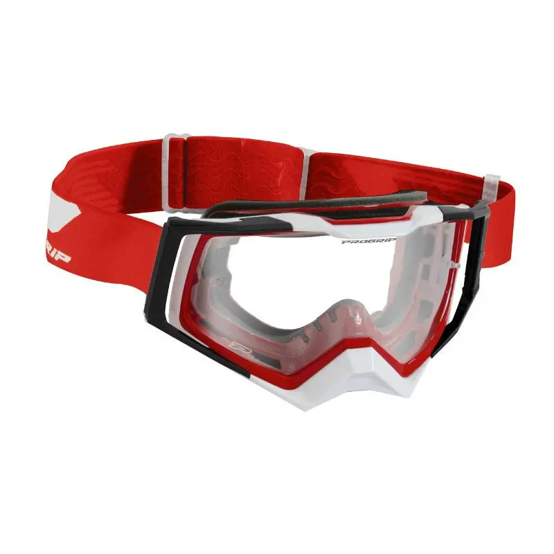 Motocross-Clip-On mit klarem lichtempfindlichem Anti-Kratz/Anti-U.V./Anti-Beschlag-Schutz Progrip 3309 TR Rapid Homologue CE-EN-N° AC-96025 REV.2